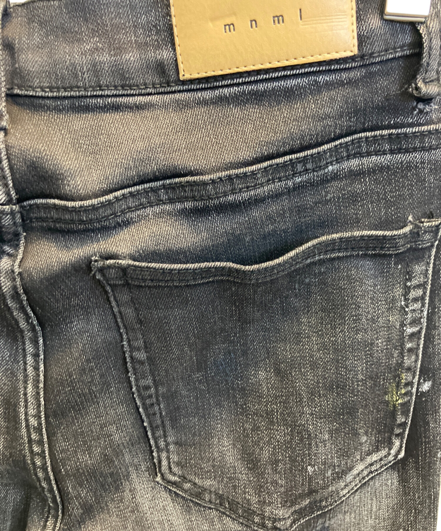 中古・古着通販】mnml (ミニマル) スキニーデニムパンツ ブラック