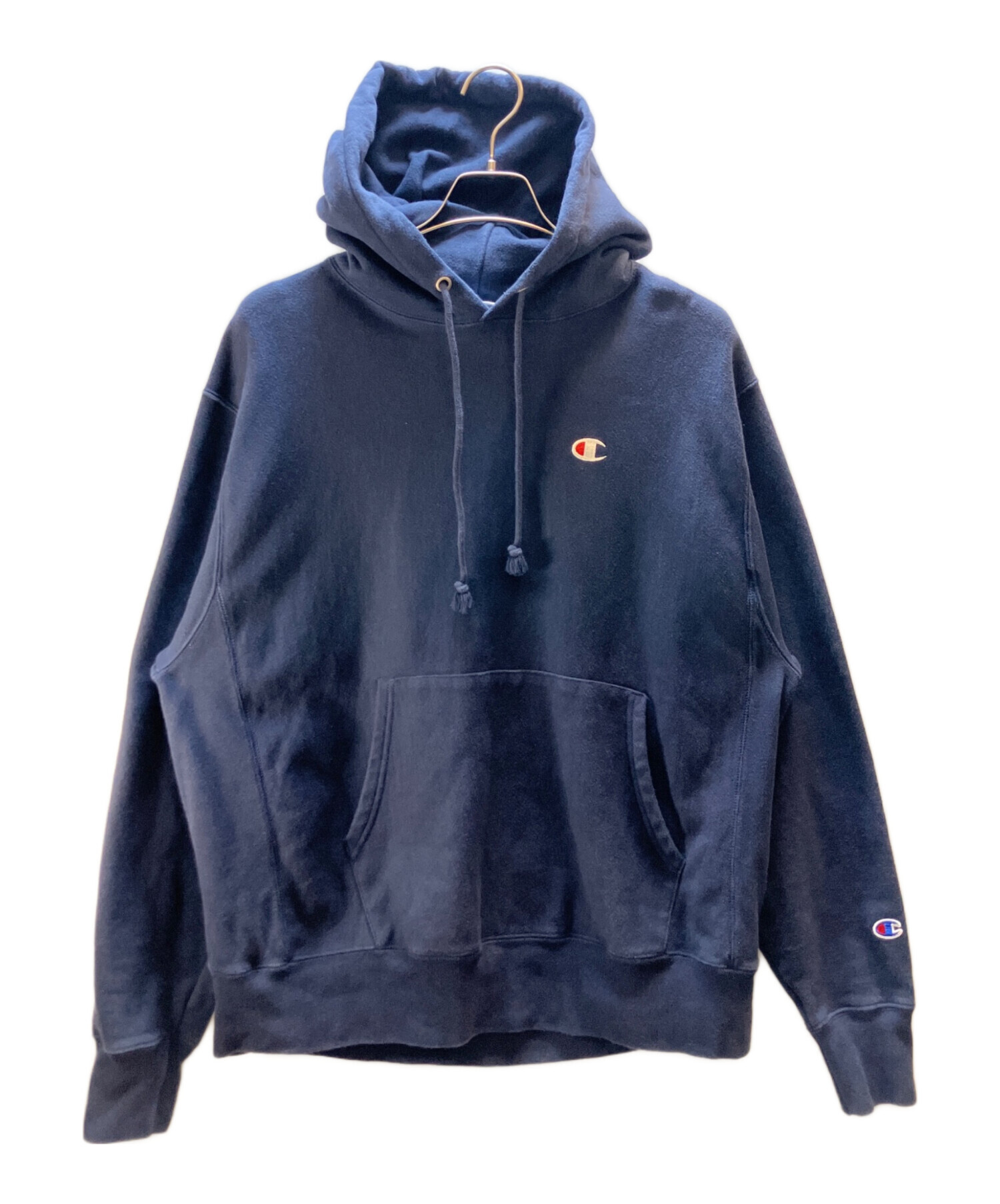Champion Reverse Weave xl オハイオ パーカー　ネイビー 中古・古着通販】Champion REVERSE WEAVE (チャンピオン リバース