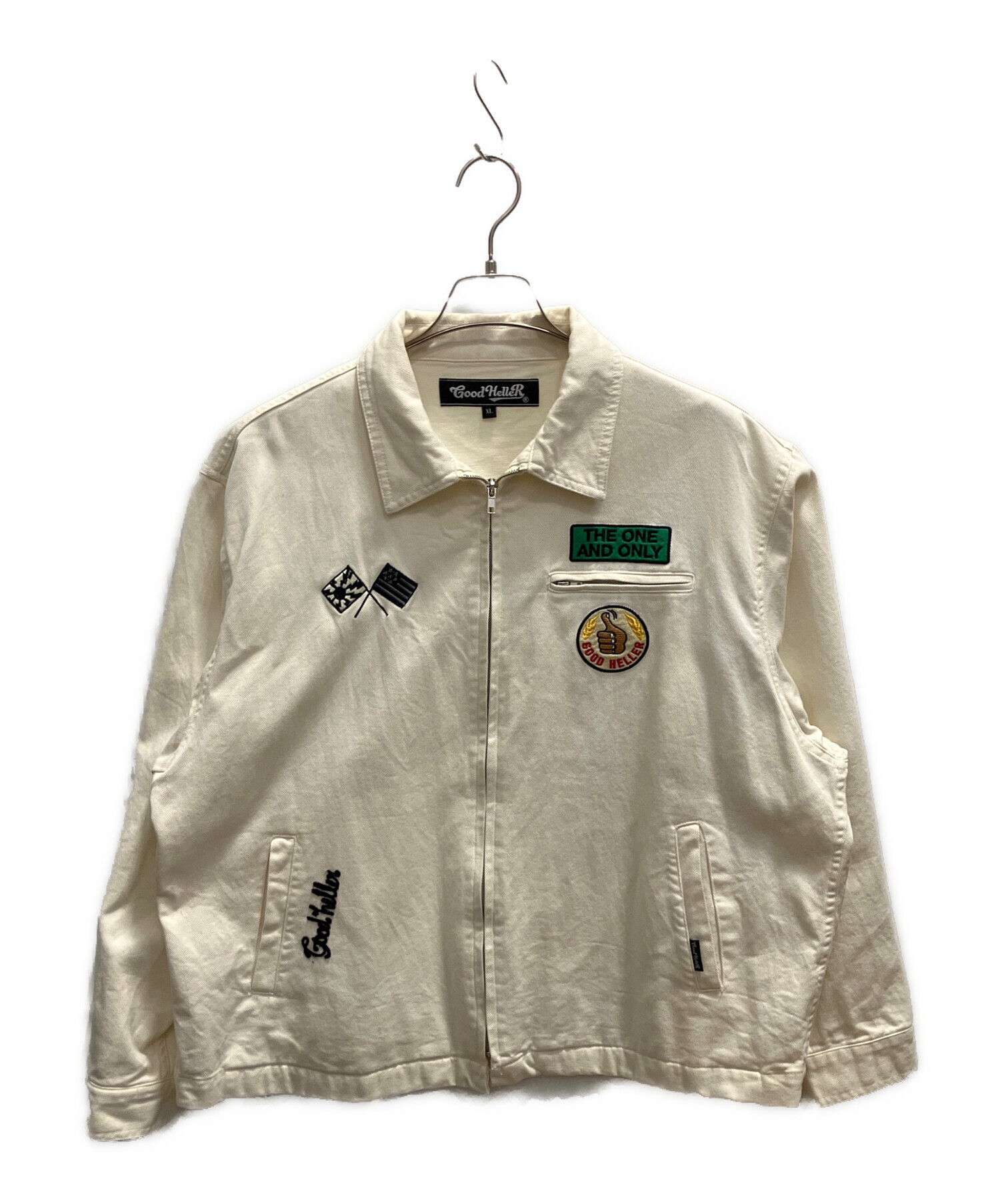 中古・古着通販】good heller (グッドヘラー) スイングトップ ホワイト 
