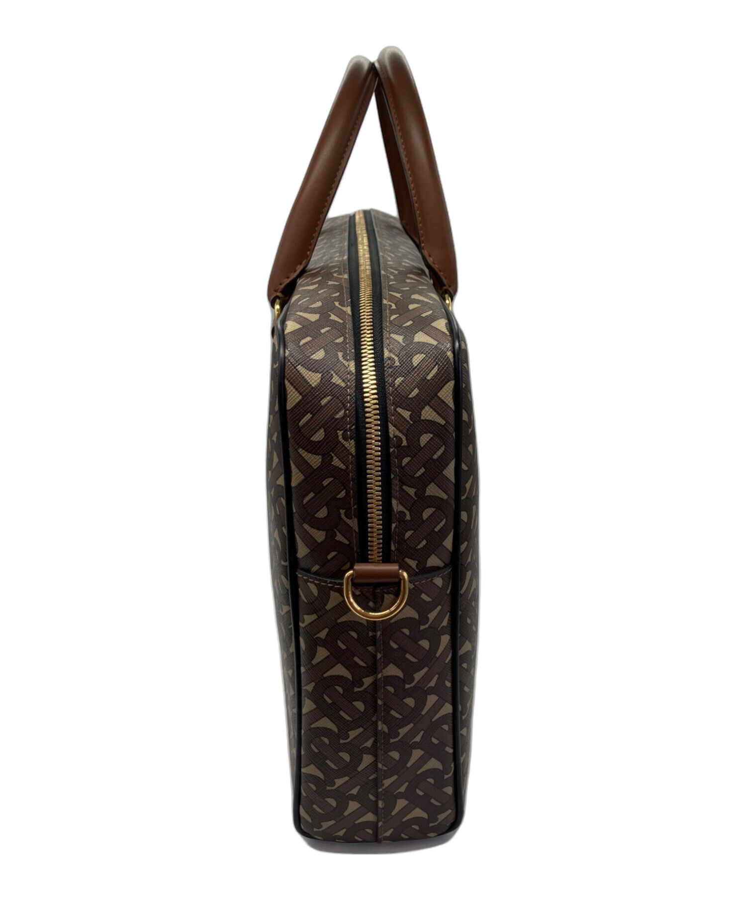 BURBERRY 2way コーディロイ ブラウン 茶色 牛革 ホースロゴ 中古・古着通販】BURBERRY (バーバリー) TBモノグラム2wayブリーフ