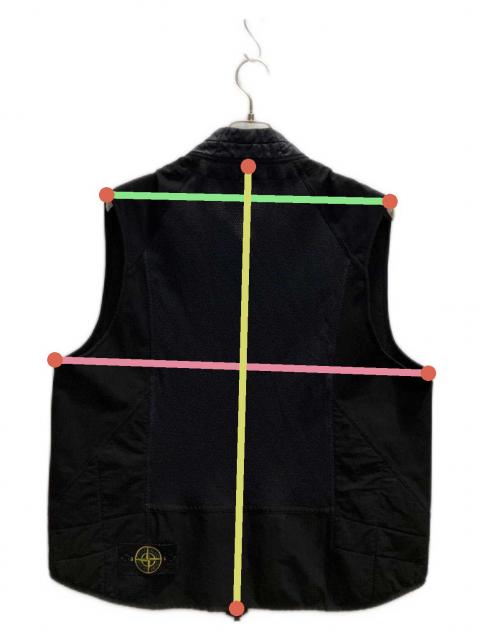 Stone  ナイロンベスト Lサイズ ブラック 中古・古着通販】STONE ISLAND (ストーンアイランド) ナイロンベスト