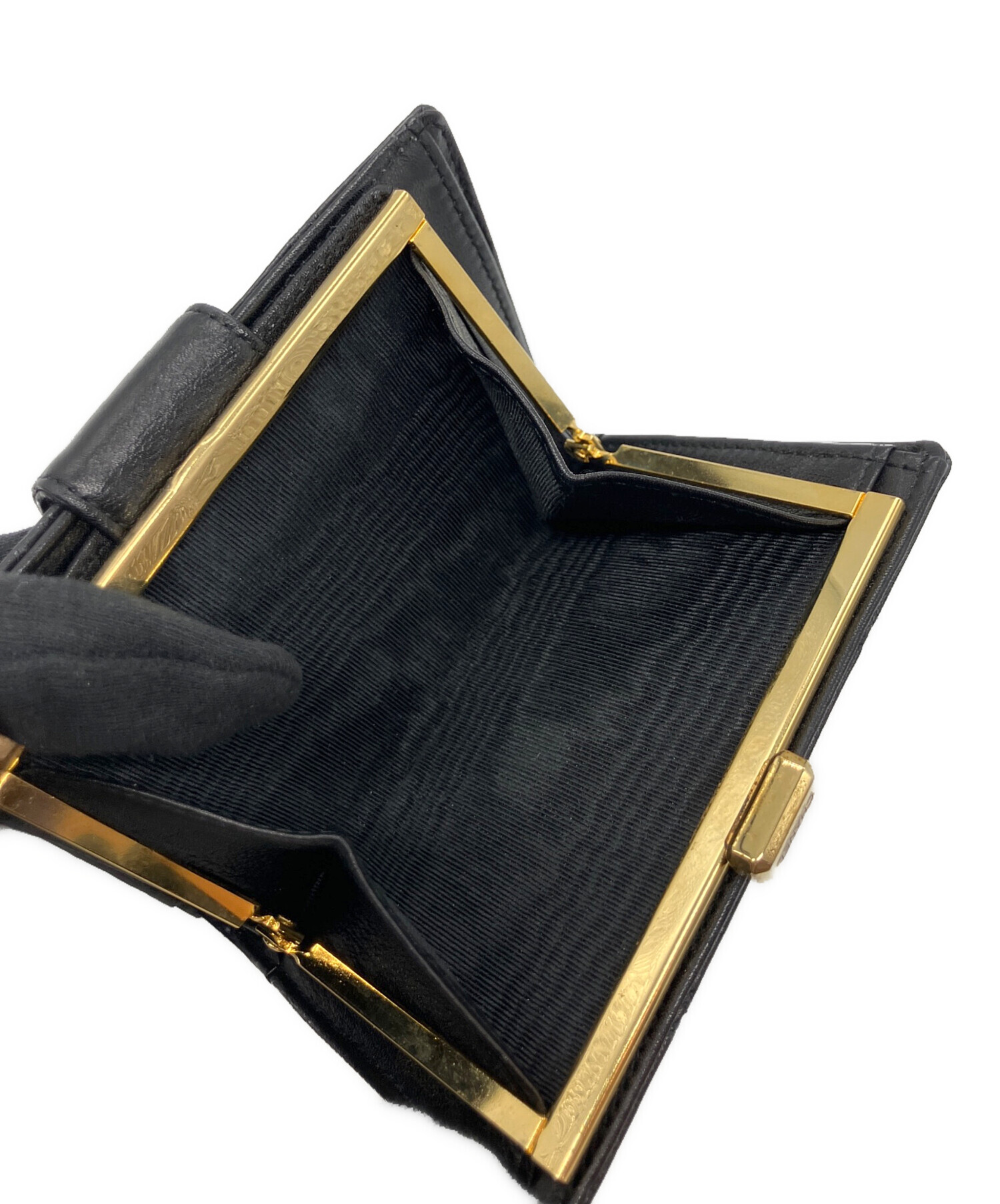 CHANEL　デカココ　ブラック　がま口　二つ折り財布　財布 楽天市場】CHANEL シャネル ココマーク 2つ折財布 二つ折り財布 がま口