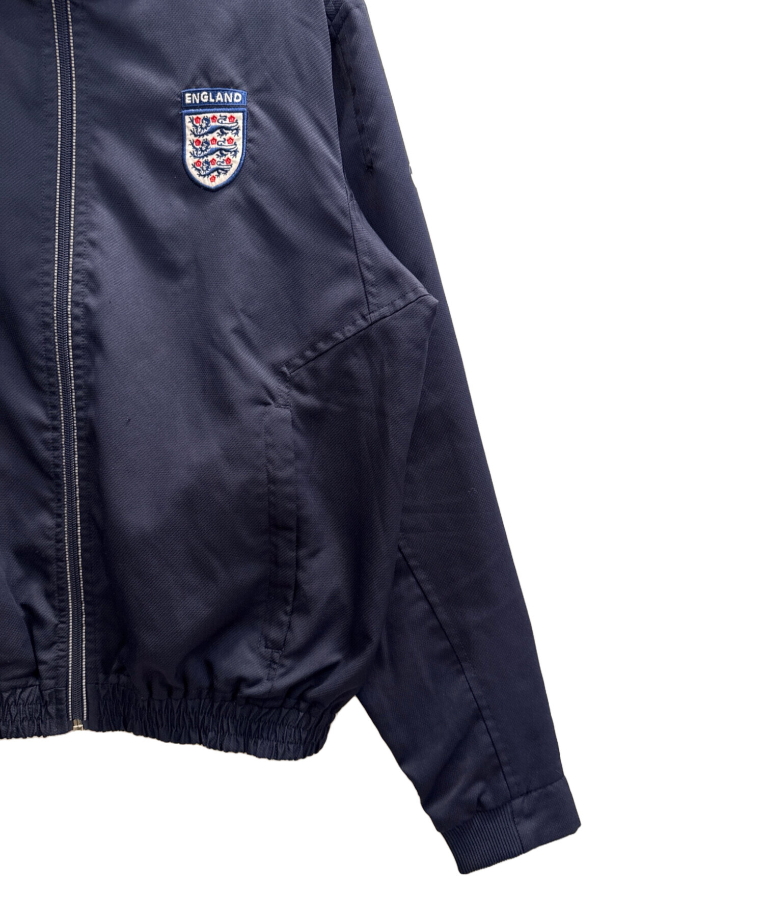 海外企画　UMBRO ジャージセットアップ　ネイビー　M ビッグ刺繍ロゴ 中古・古着通販】UMBRO (アンブロ) セットアップジャージ ネイビー