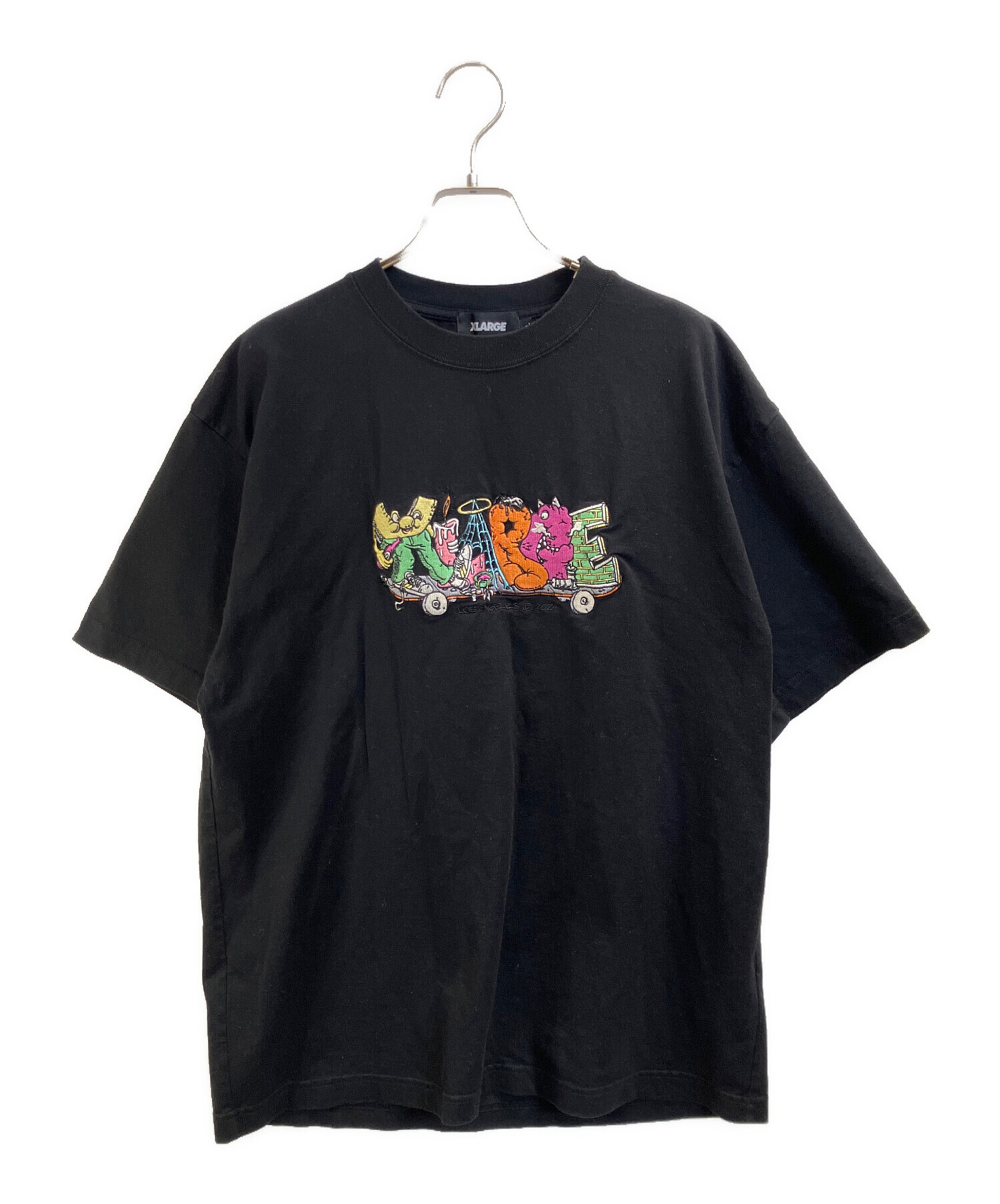 中古・古着通販】X-LARGE (エクストララージ) 半袖カットソー ブラック