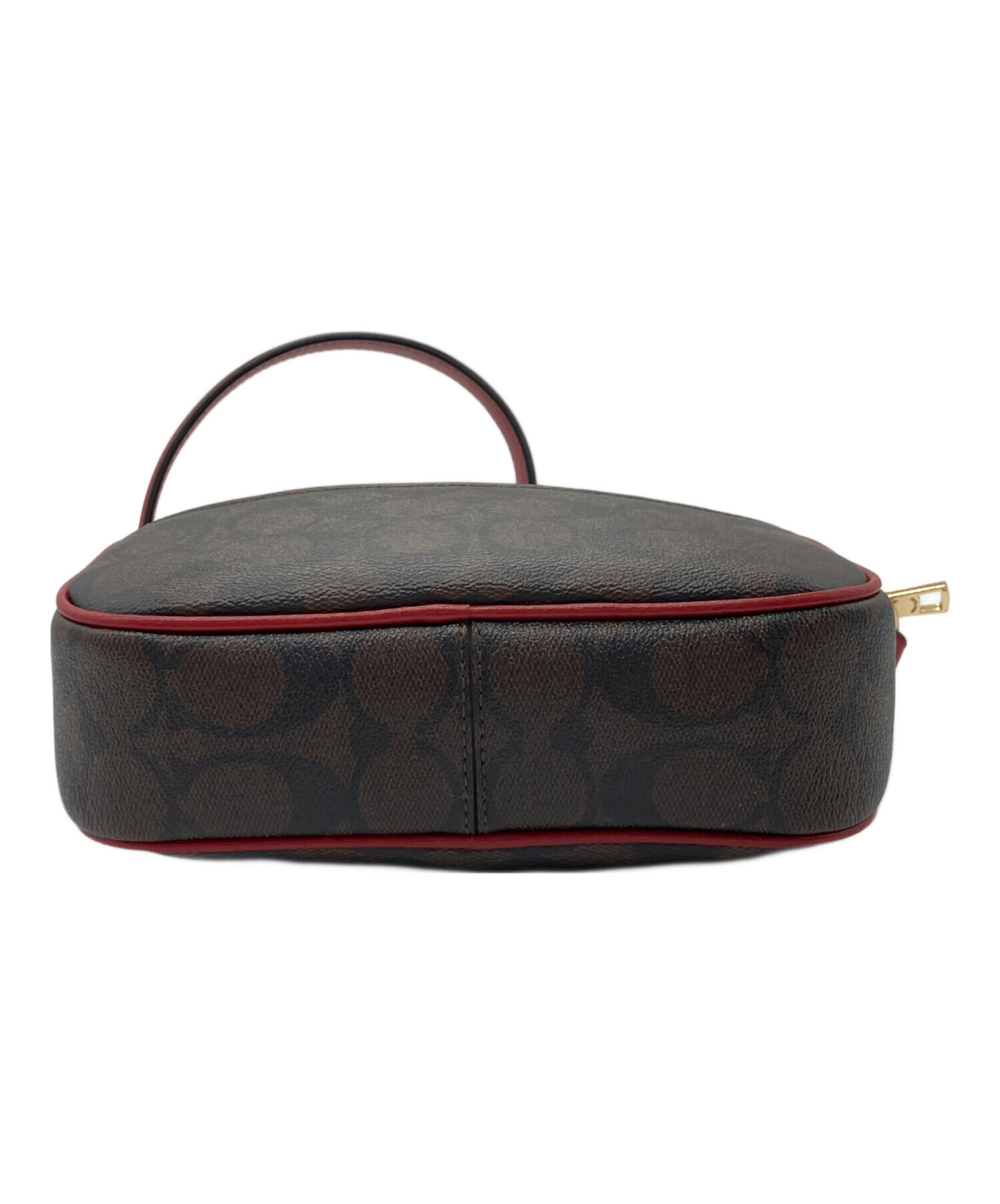 Coach ショルダーバッグ ブラウン　シグネチャー　新品未使用品 中古・古着通販】COACH (コーチ) シグネチャーショルダーバッグ