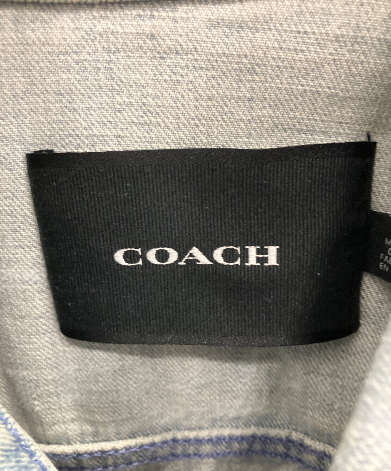 中古・古着通販】COACH (コーチ) ノベルティデニムジャケット ブルー