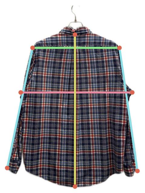 中古・古着通販】RALPH LAUREN (ラルフローレン) 長袖チェックシャツ