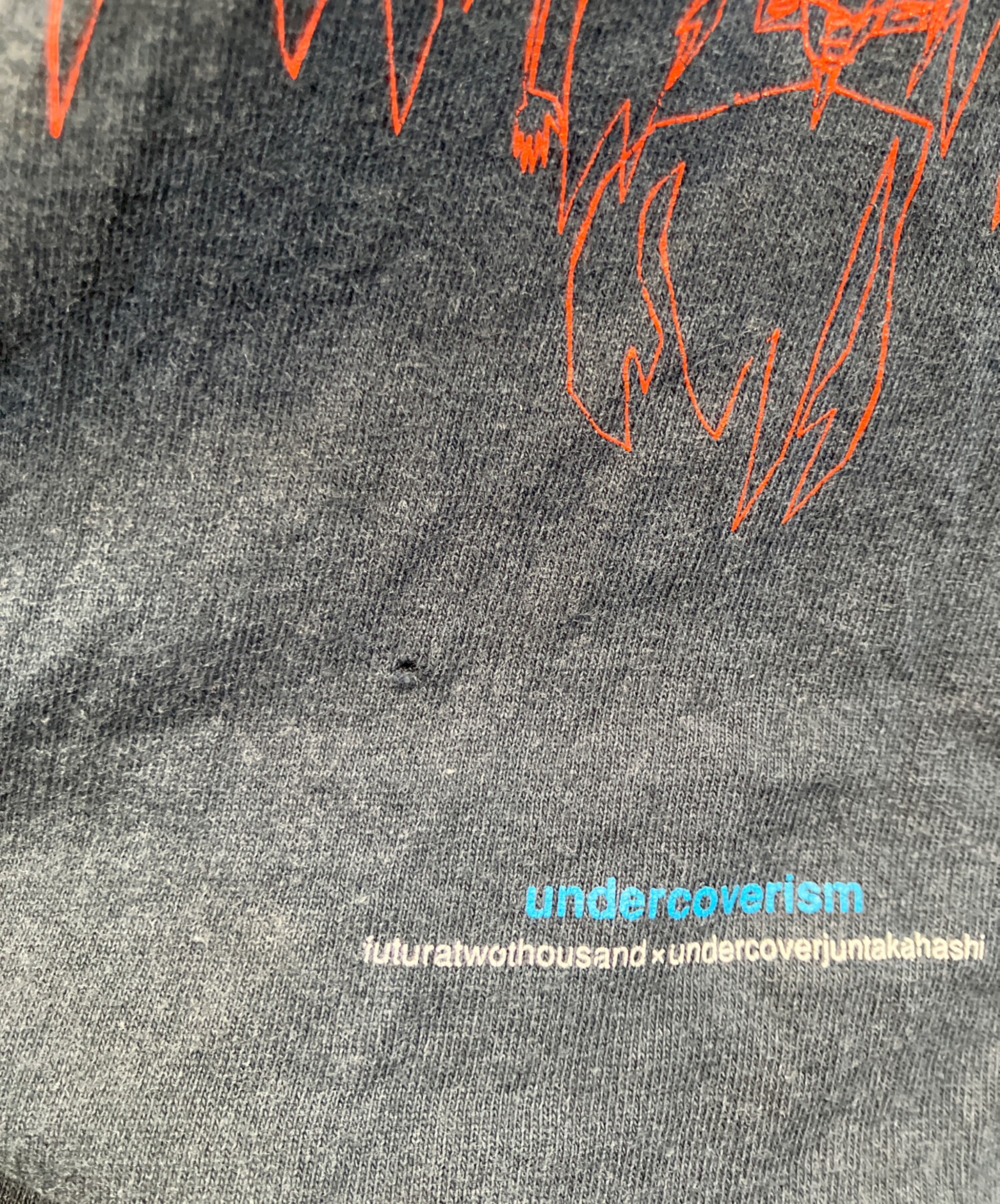 未使用タグ付アンダーカバーundercoverネイビー 半袖 プルオーバー