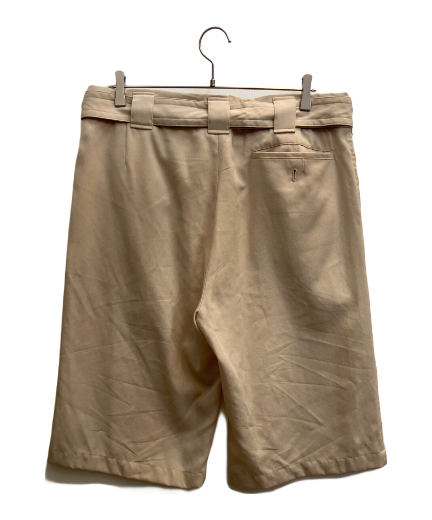 中古・古着通販】Ujoh (ウジョー) ハーフパンツ ベージュ サイズ:SIZE 