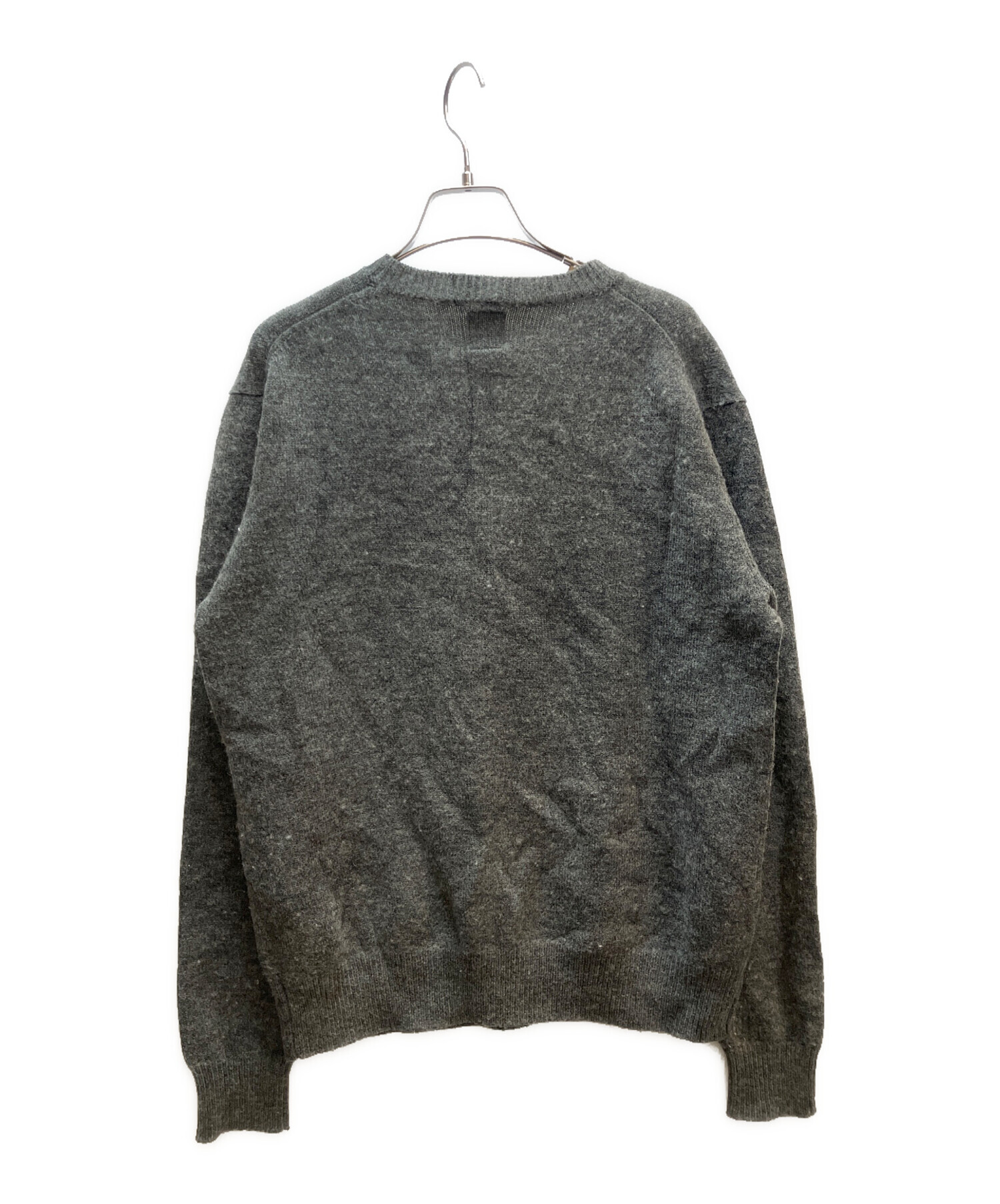 中古・古着通販】stussy (ステューシー) 金タグ 厚手ニット グレー