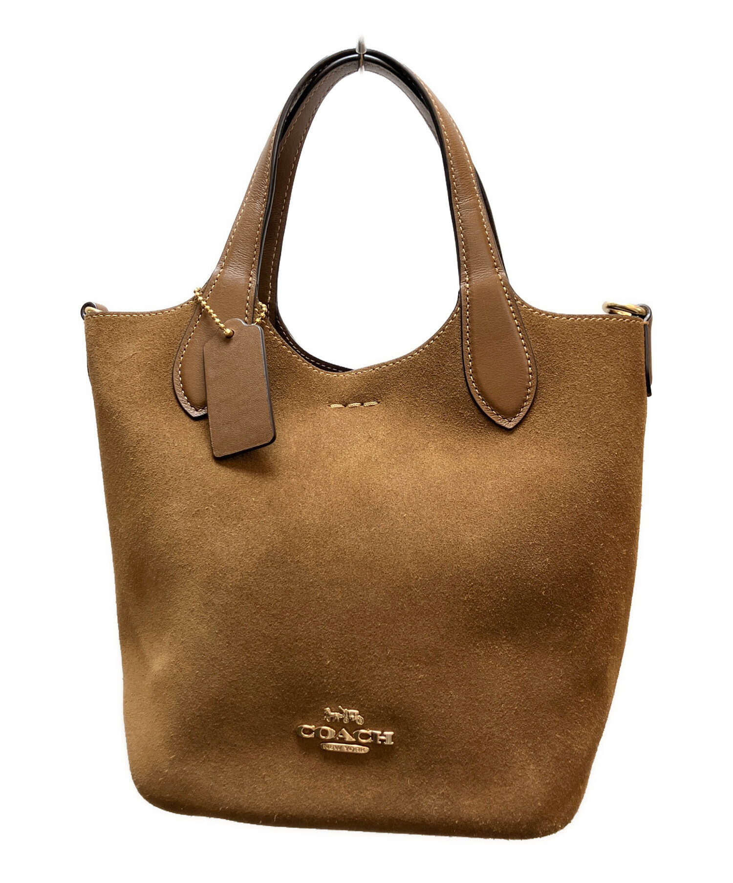 中古・古着通販】COACH (コーチ) ハンナ バケット バッグ ブラウン