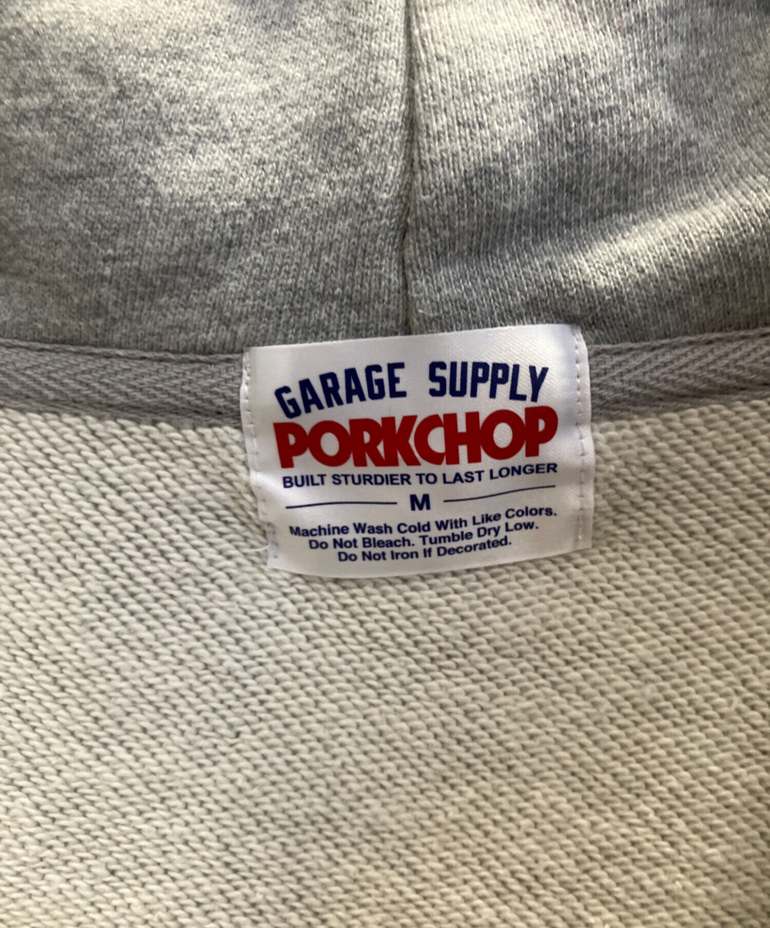中古・古着通販】PORK CHOP (ポークチョップ) ジップパーカー グレー