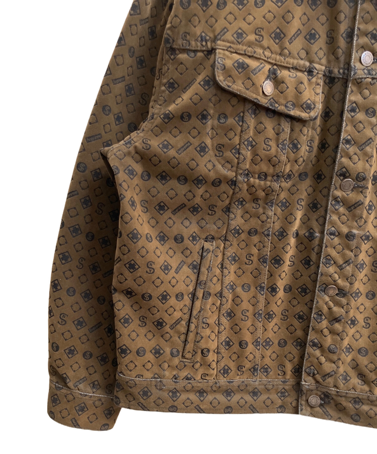 中古・古着通販】SUPREME (シュプリーム) Flocked Denim Trucker 