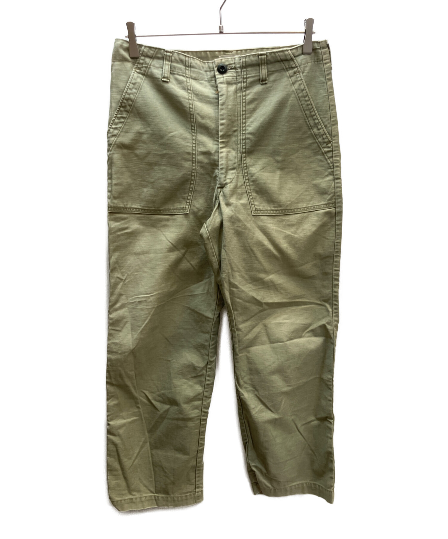 WAREHOUSE - NEW WARREN W32 廃番 希少 中古・古着通販】WAREHOUSE (ウエアハウス) ダブルニーパンツ グリーン