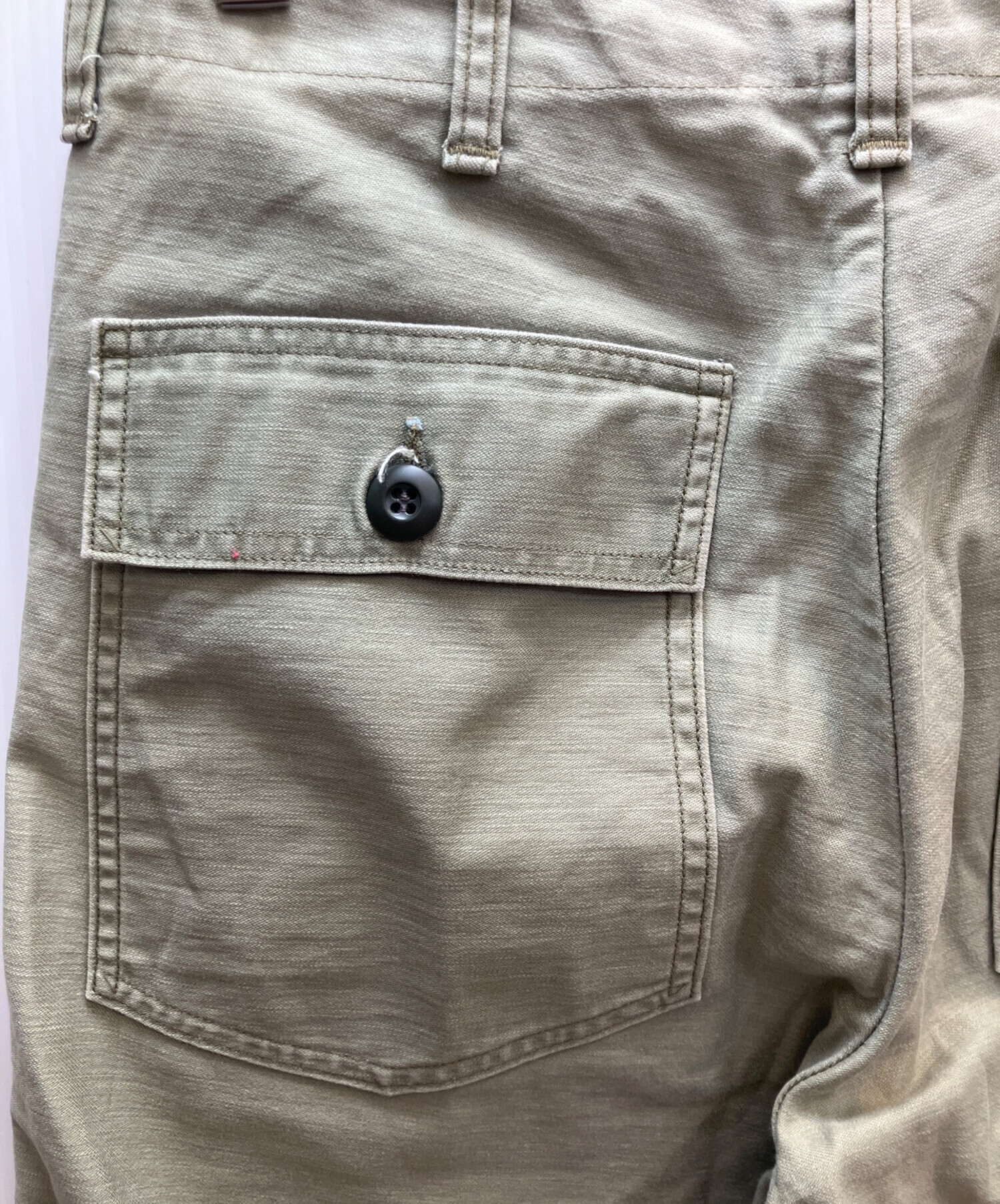 中古・古着通販】WAREHOUSE (ウエアハウス) ダブルニーパンツ グリーン