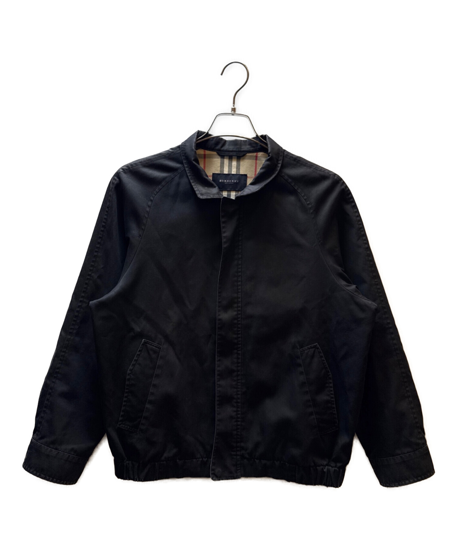 中古・古着通販】BURBERRY (バーバリー) ジップブルゾン ブラック
