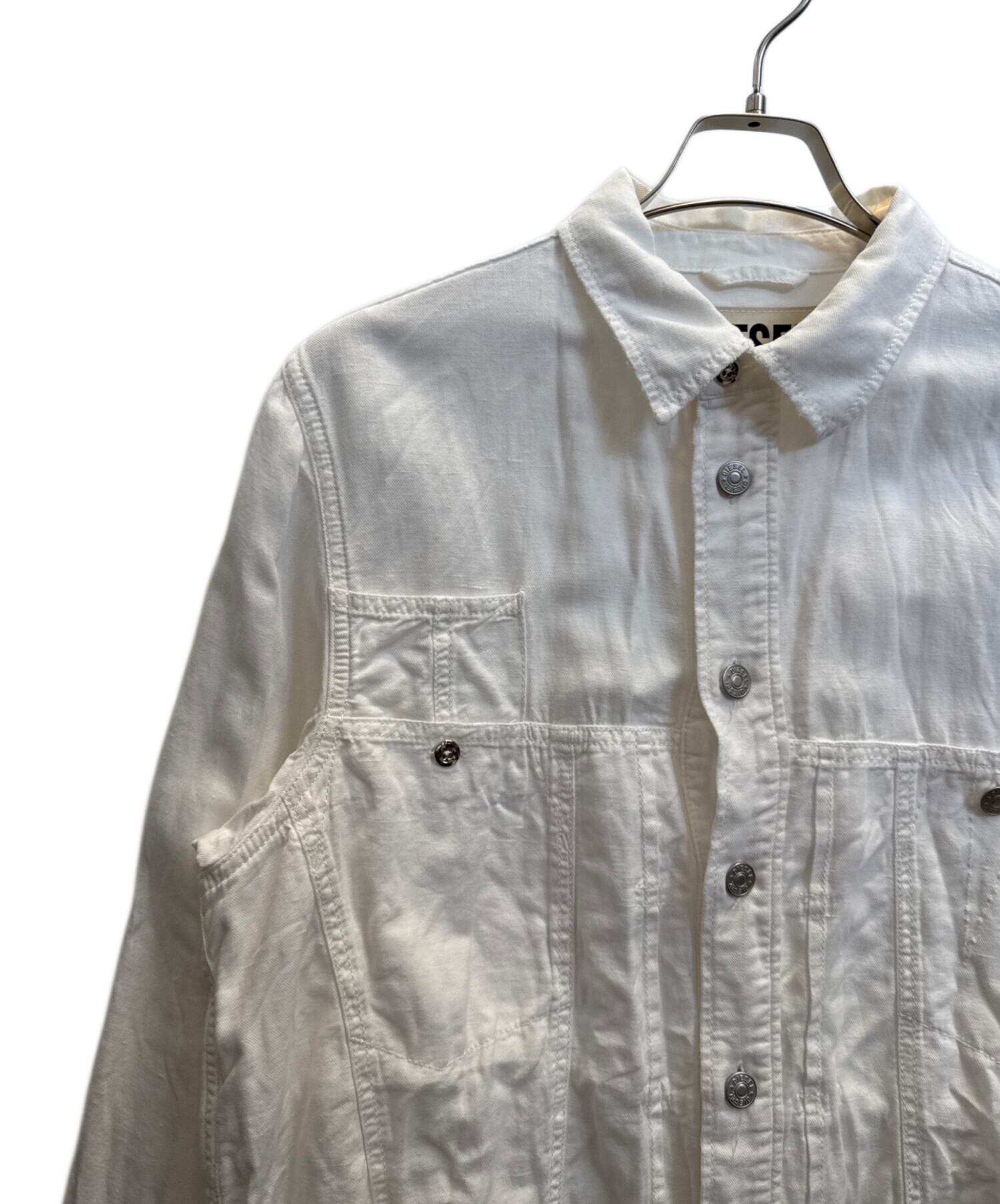 中古・古着通販】DIESEL (ディーゼル) ジャケット ホワイト サイズ:S