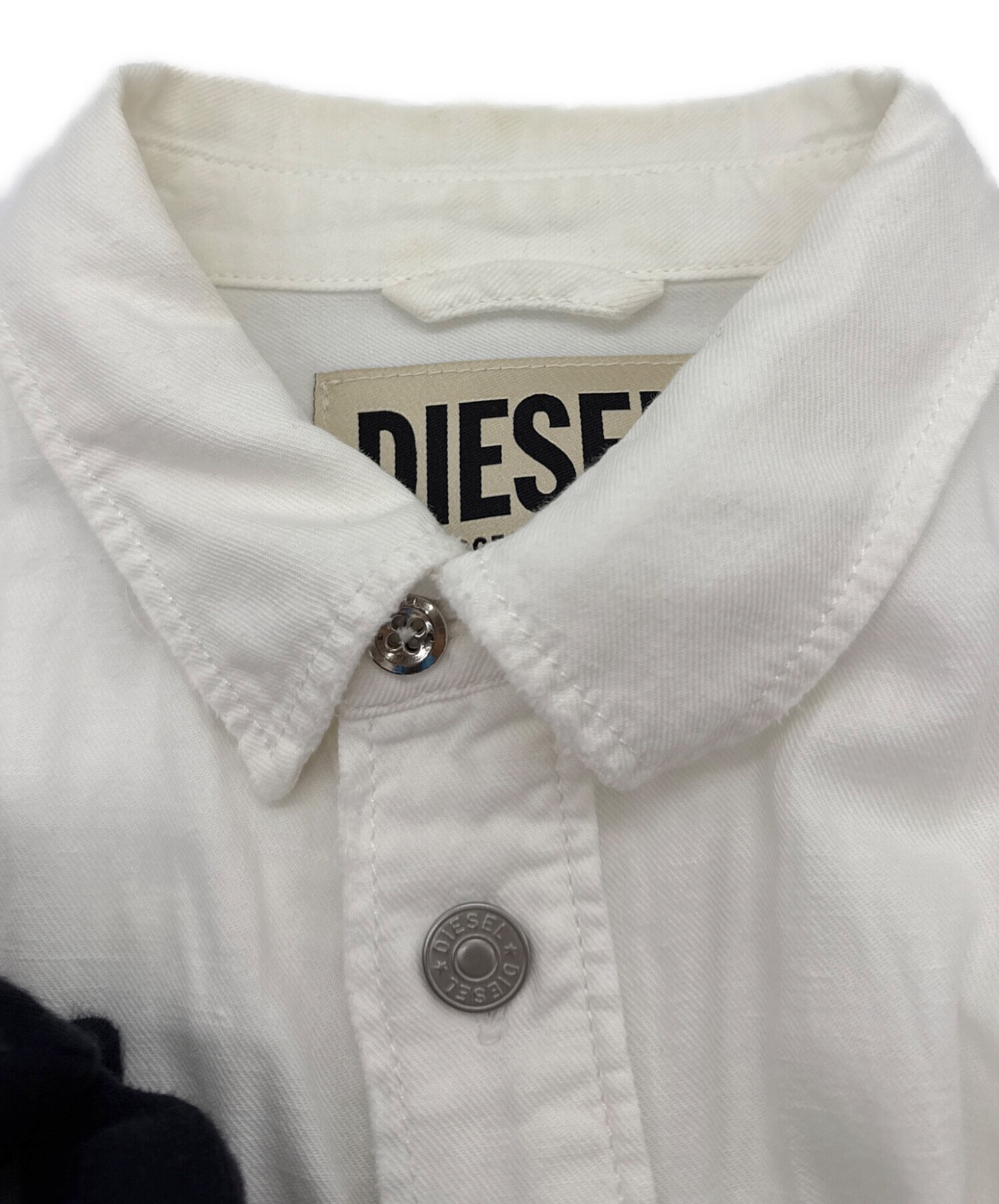 中古・古着通販】DIESEL (ディーゼル) ジャケット ホワイト サイズ:S