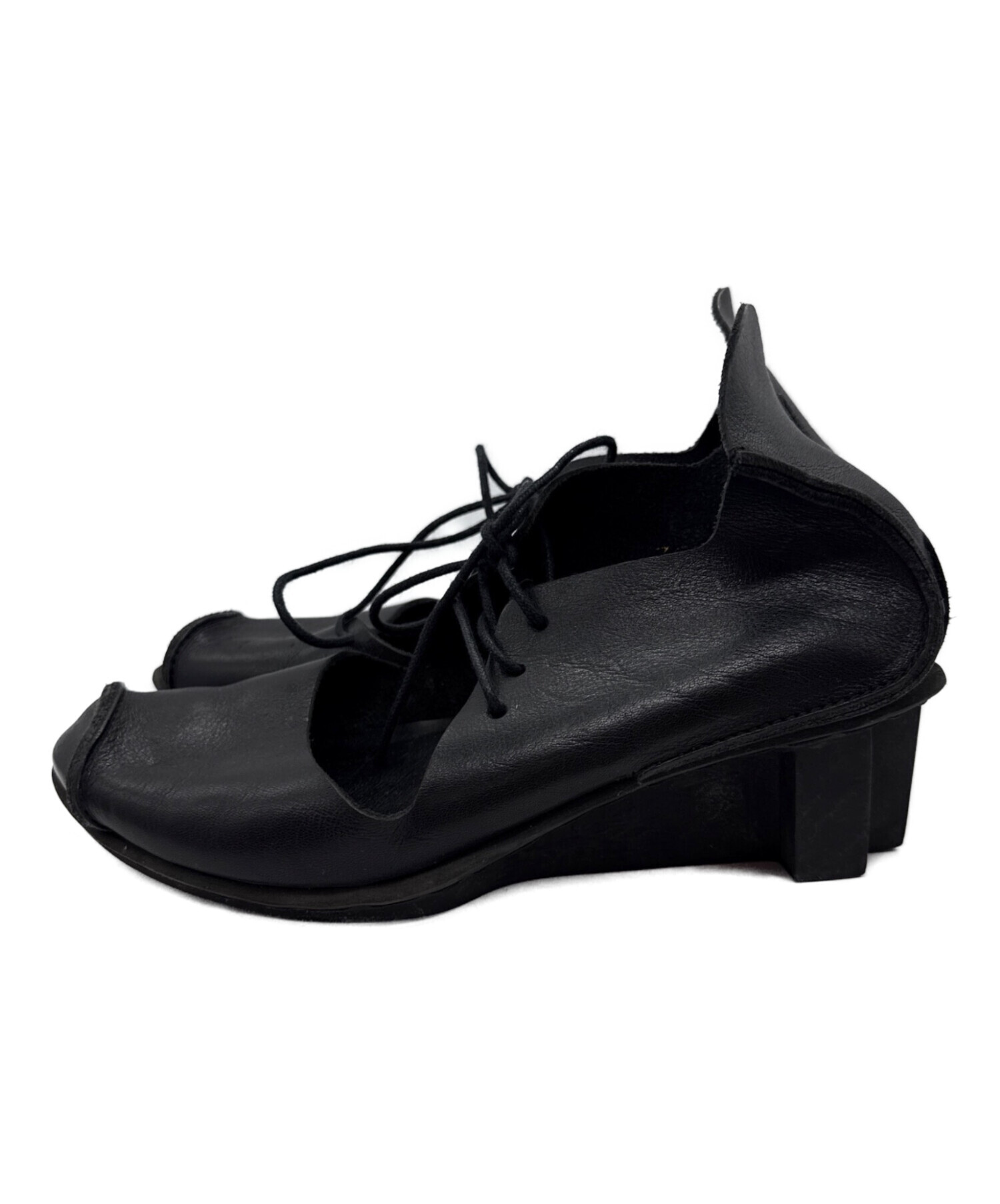【極美品】trippen トリッペン レザーフラットシューズ レースアップ 36 トリッペン シューズ 36 極美品】トリッペン trippen レザーフラット