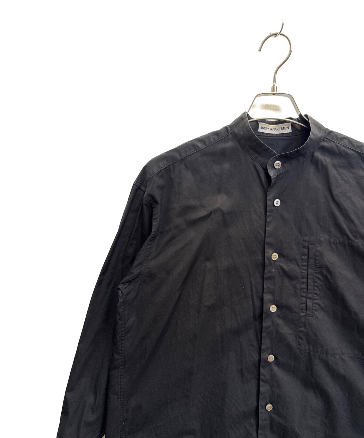 中古・古着通販】ISSEY MIYAKE (イッセイミヤケ) 長袖シャツ ブラック