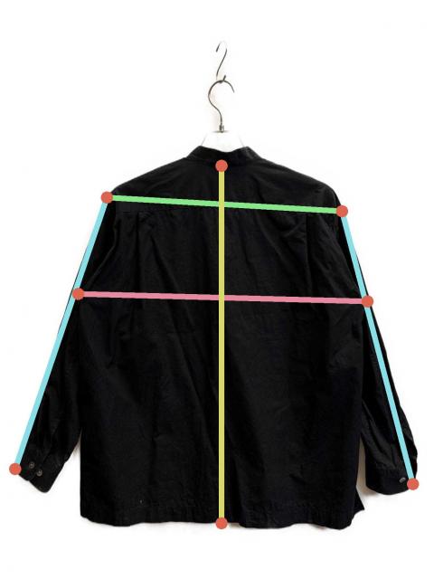 中古・古着通販】ISSEY MIYAKE (イッセイミヤケ) 長袖シャツ ブラック