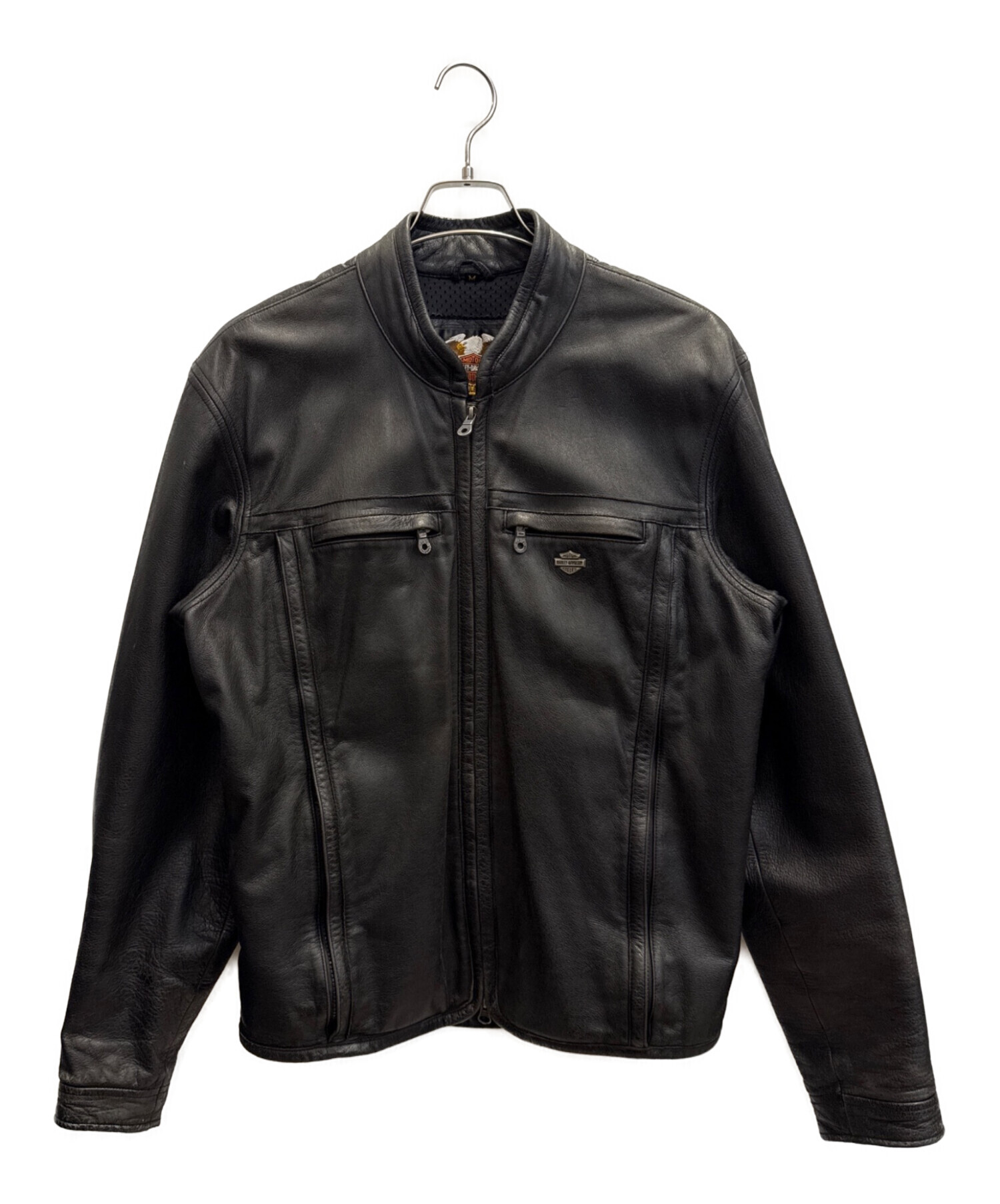[在庫処分] 新品 Harley-Davidson ブラック レザージャケットM 中古・古着通販】HARLEY-DAVIDSON (ハーレーダビッドソン) レザー