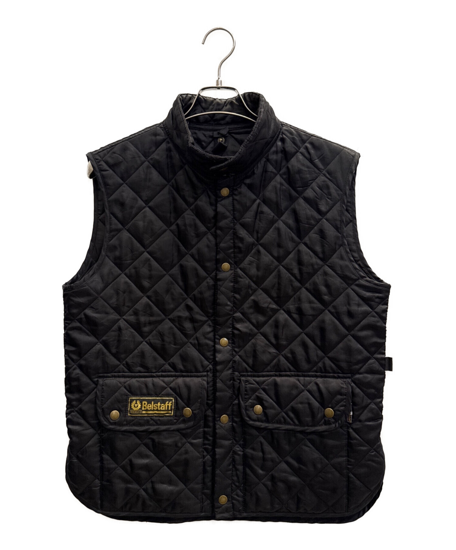 Belstaff キルティングベスト　ブラック 中古・古着通販】BELSTAFF (ベルスタッフ) キルティングベスト