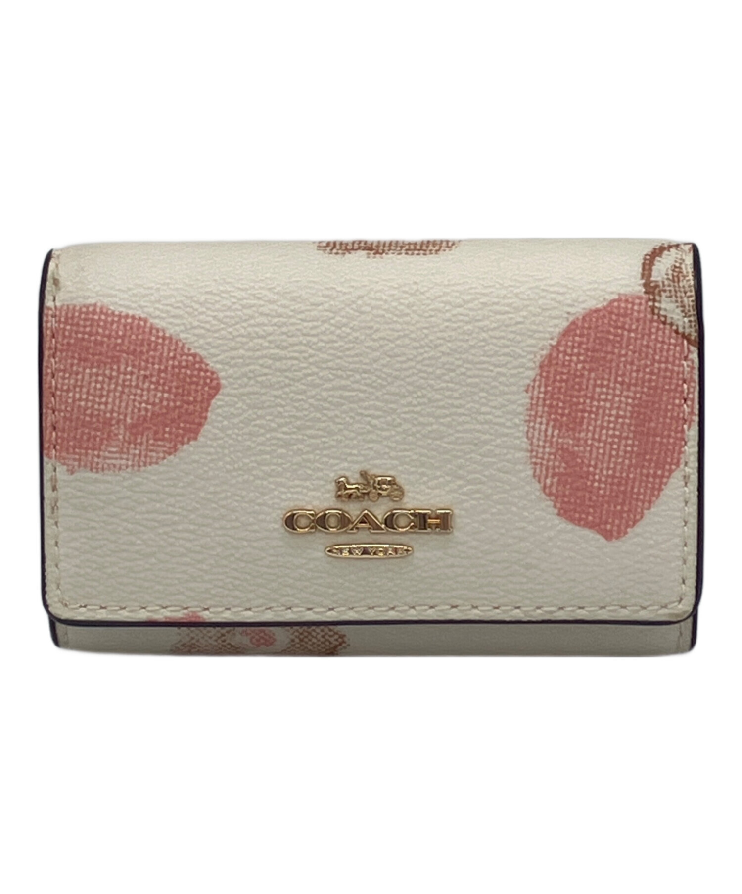 中古・古着通販】COACH (コーチ) フローラル プリントキーケース オフ