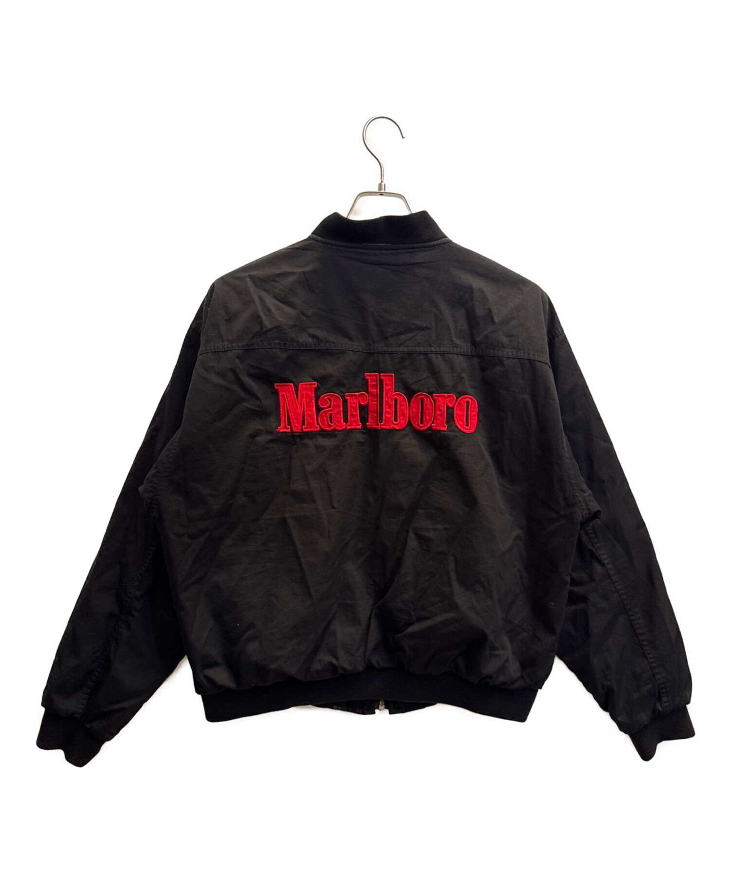 マルボロ　ボンバージャケット　ブルゾン 中古・古着通販】marlboro (マルボロ) ボンバージャケット ブラック