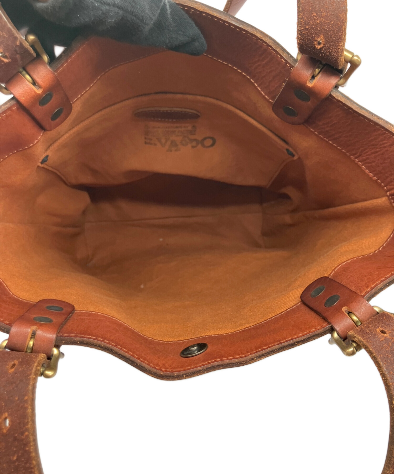 中古・古着通販】vasco (ヴァスコ) レザートートバッグ ブラウン