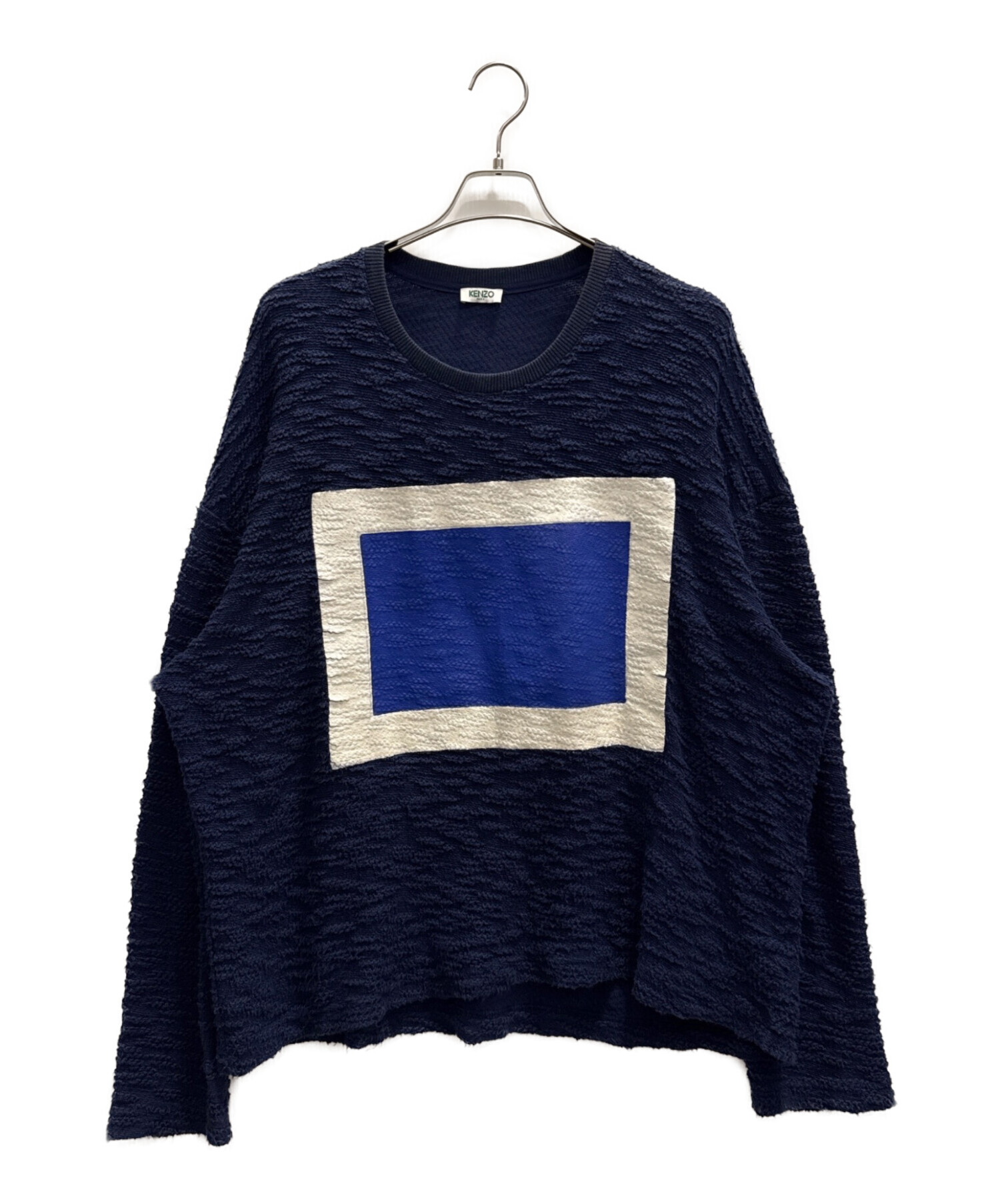 中古・古着通販】KENZO (ケンゾー) 薄手ニット ネイビー サイズ:L