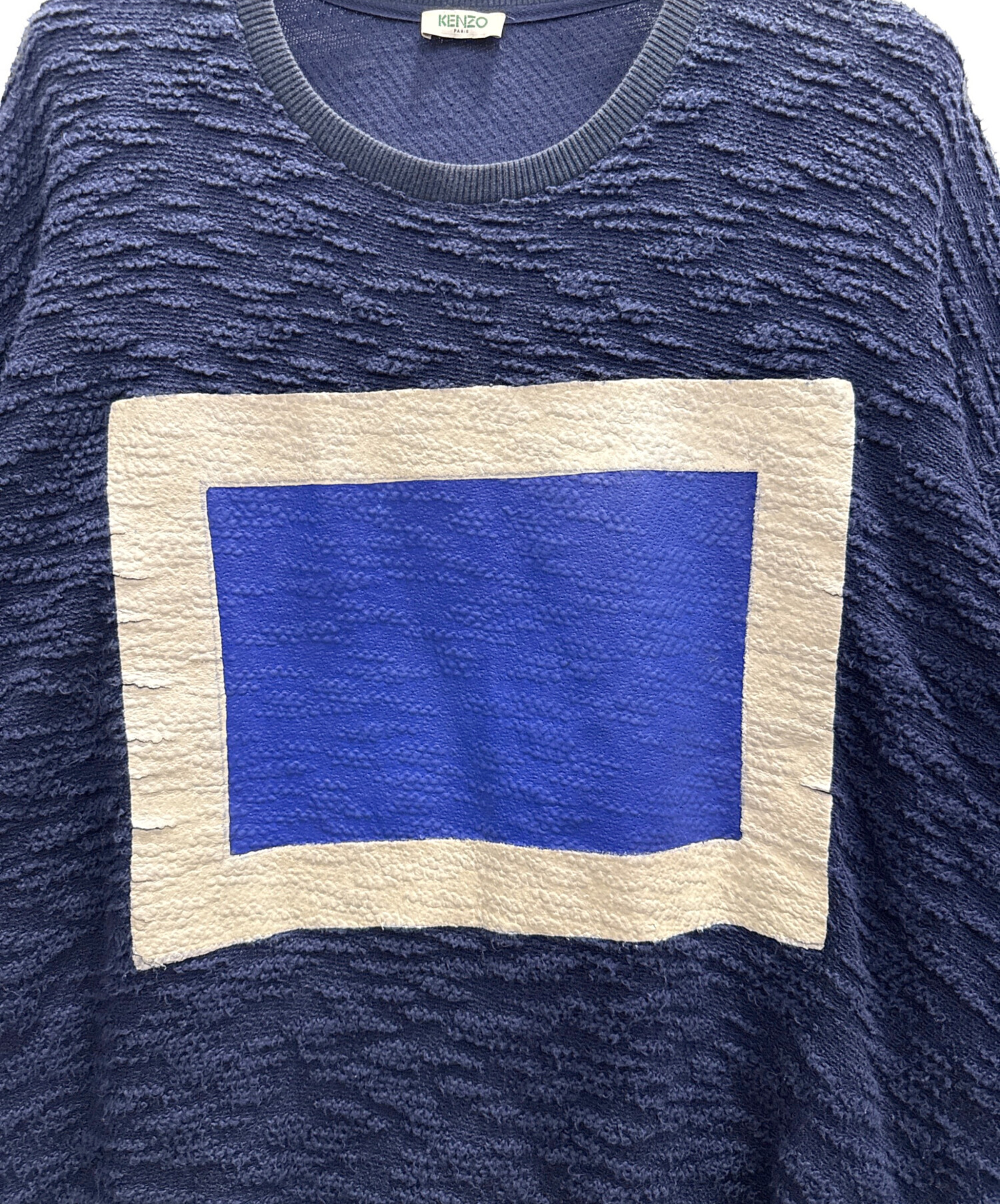 中古・古着通販】KENZO (ケンゾー) 薄手ニット ネイビー サイズ:L