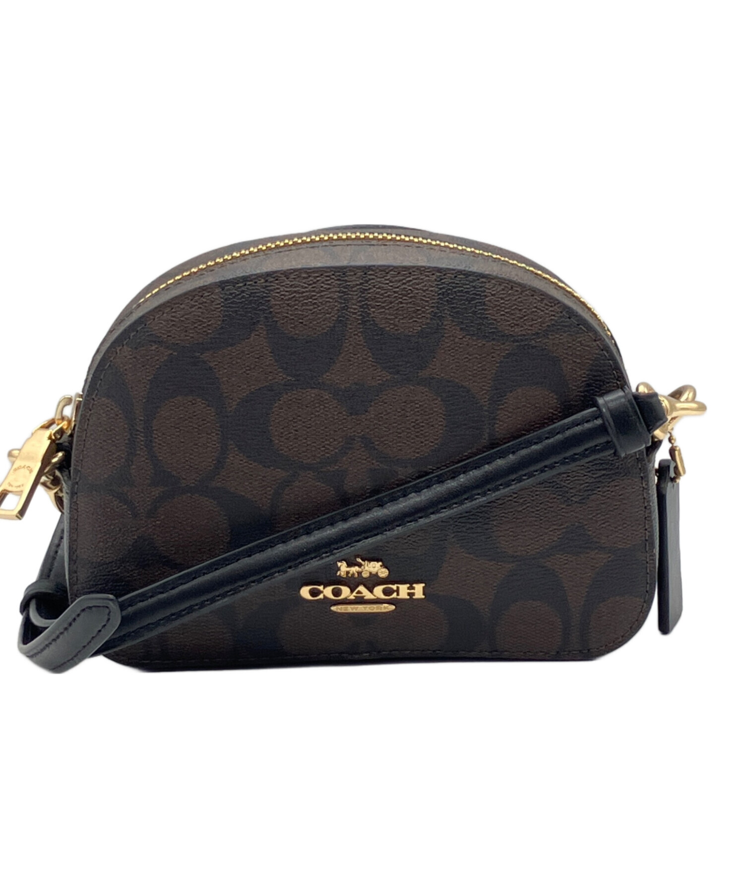 中古・古着通販】COACH (コーチ) シグネチャーミニショルダーバッグ