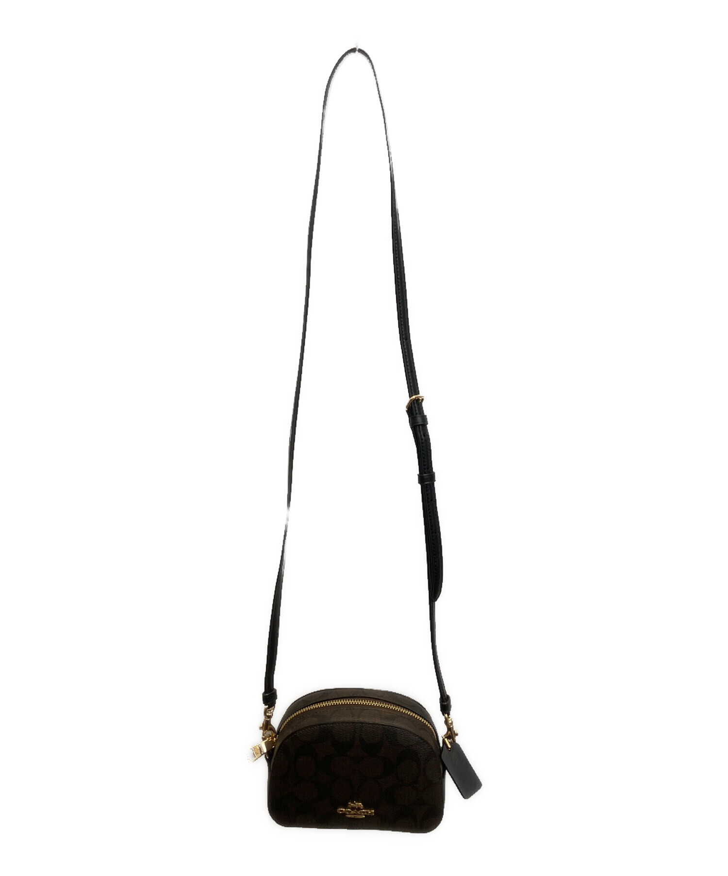 COACH ミニショルダーバッグ シグネチャー 中古・古着通販】COACH (コーチ) シグネチャーミニショルダーバッグ