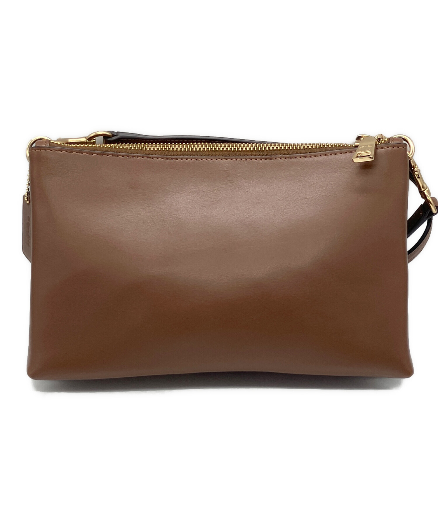 COACH ブラウン ショルダーバッグ NPE050Q-3628 中古・古着通販】COACH (コーチ) シグネチャーショルダーバッグ