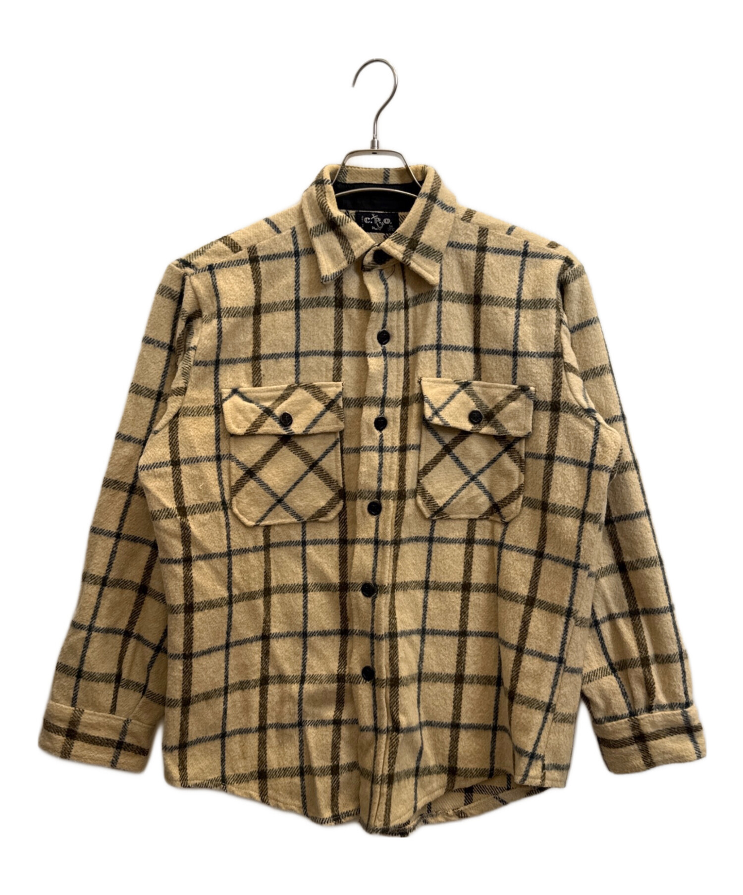 90s FIVEBLOTHER CPOジャケット ワークジャケット ウール 中古・古着通販】C.P.O (C.P.O) ウールジャケット ベージュ サイズ:М