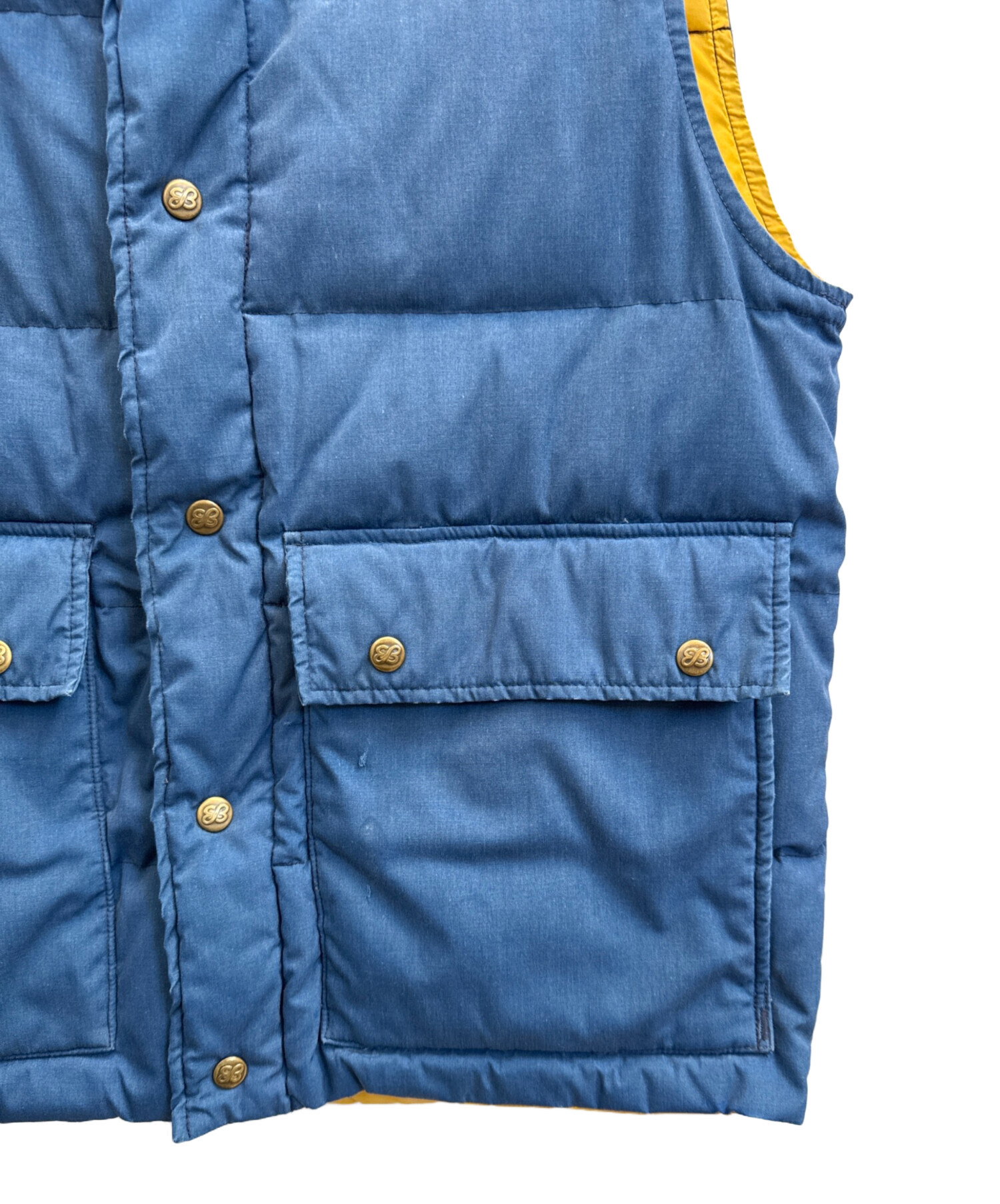 中古・古着通販】Eddie Bauer (エディーバウアー) ダウンベスト ブルー