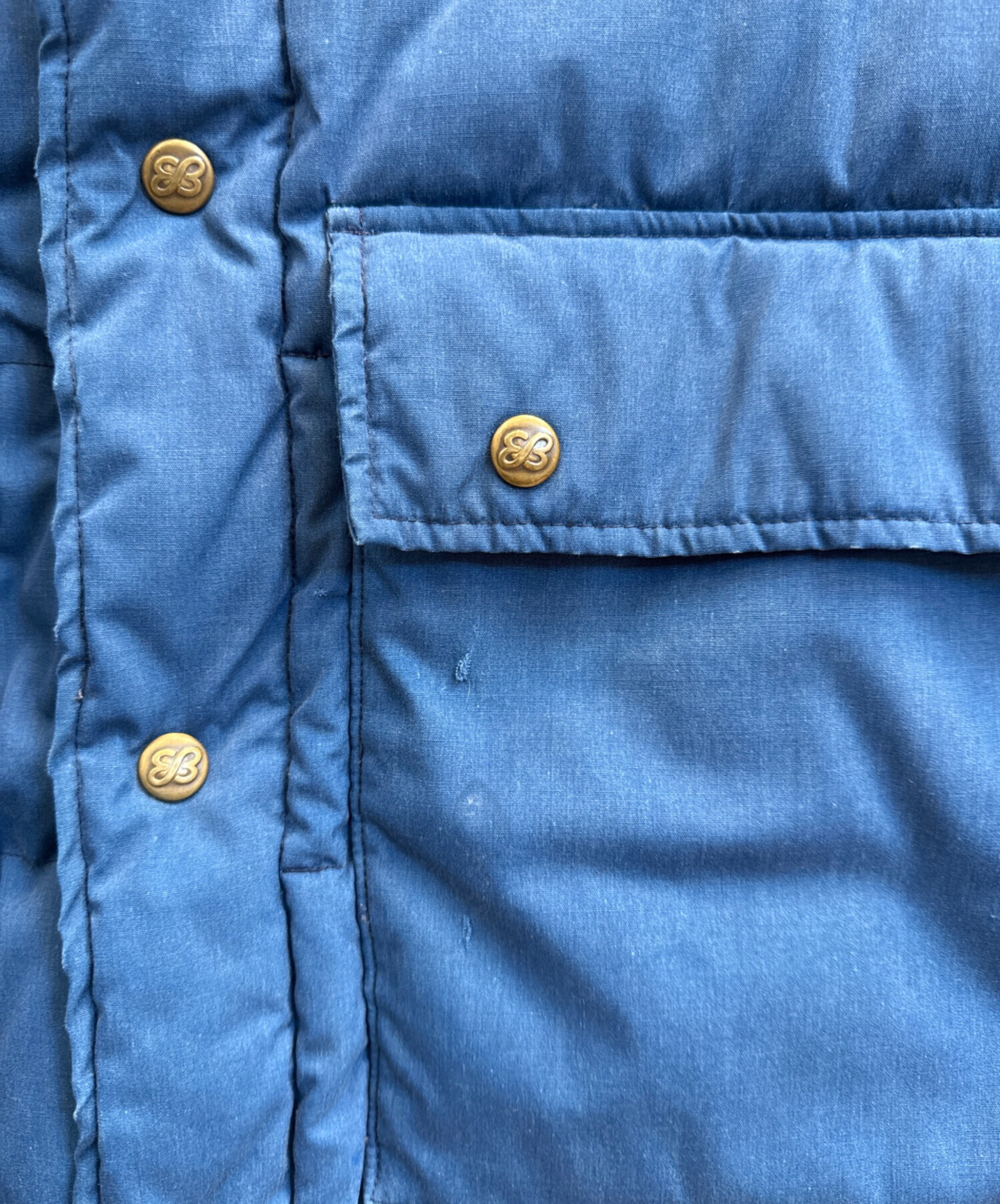 中古・古着通販】Eddie Bauer (エディーバウアー) ダウンベスト ブルー