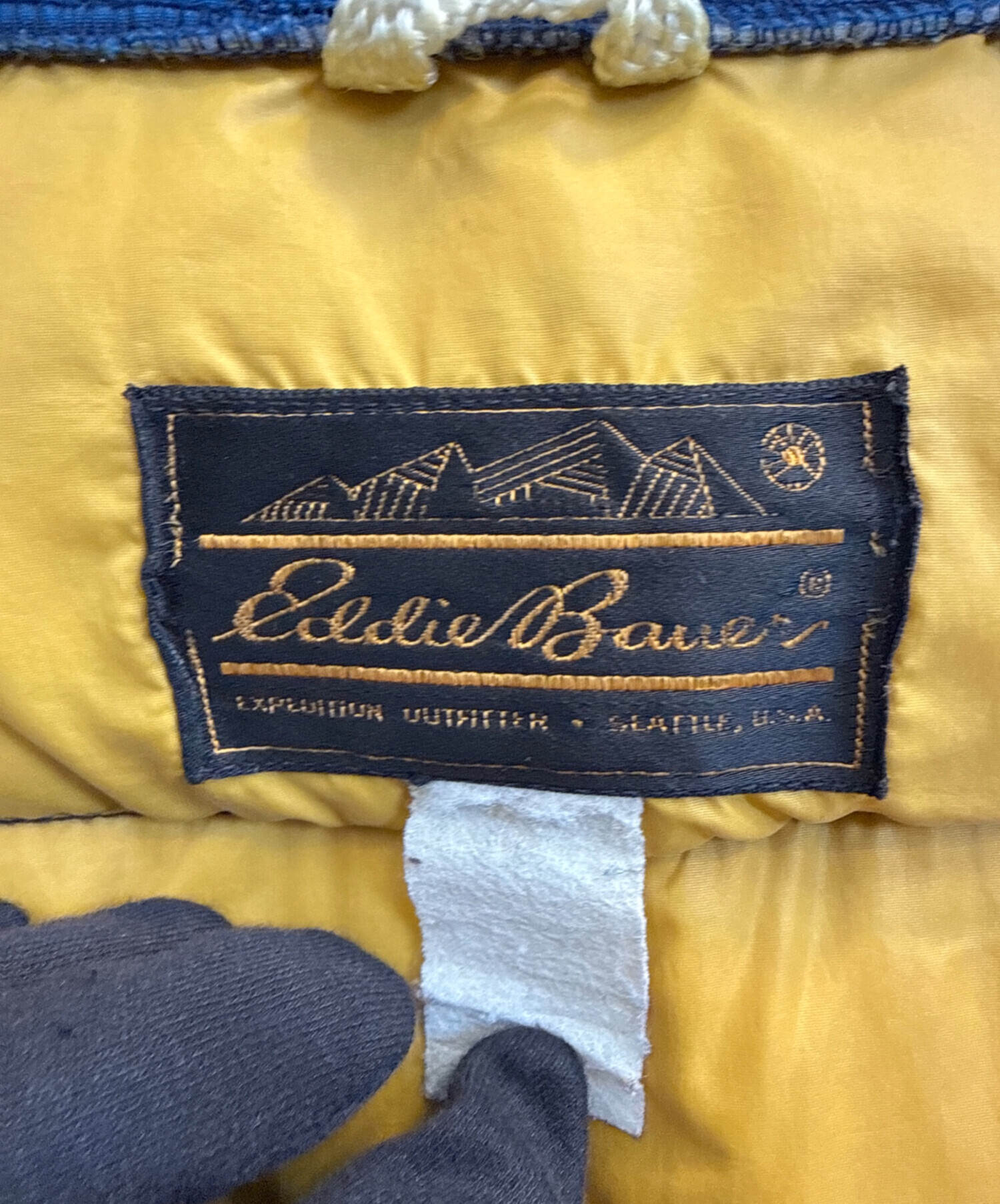 中古・古着通販】Eddie Bauer (エディーバウアー) ダウンベスト ブルー