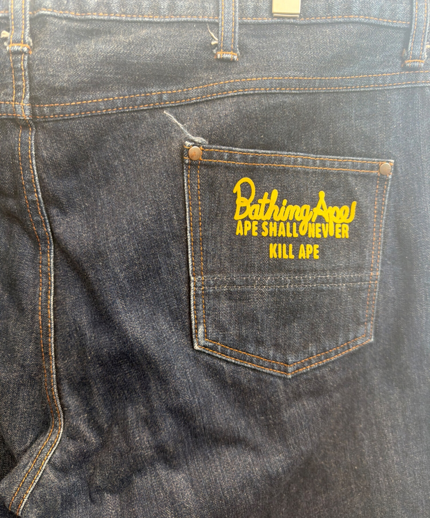 中古・古着通販】A BATHING APE (アベイシングエイプ) KILL APE デニム
