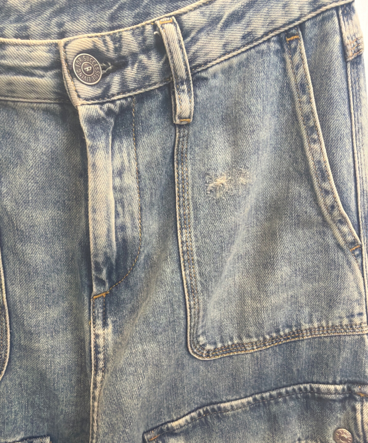 中古・古着通販】DIESEL (ディーゼル) P-MIRTA-OUT デニムカーゴパンツ