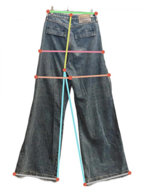 中古・古着通販】DIESEL (ディーゼル) P-MIRTA-OUT デニムカーゴパンツ