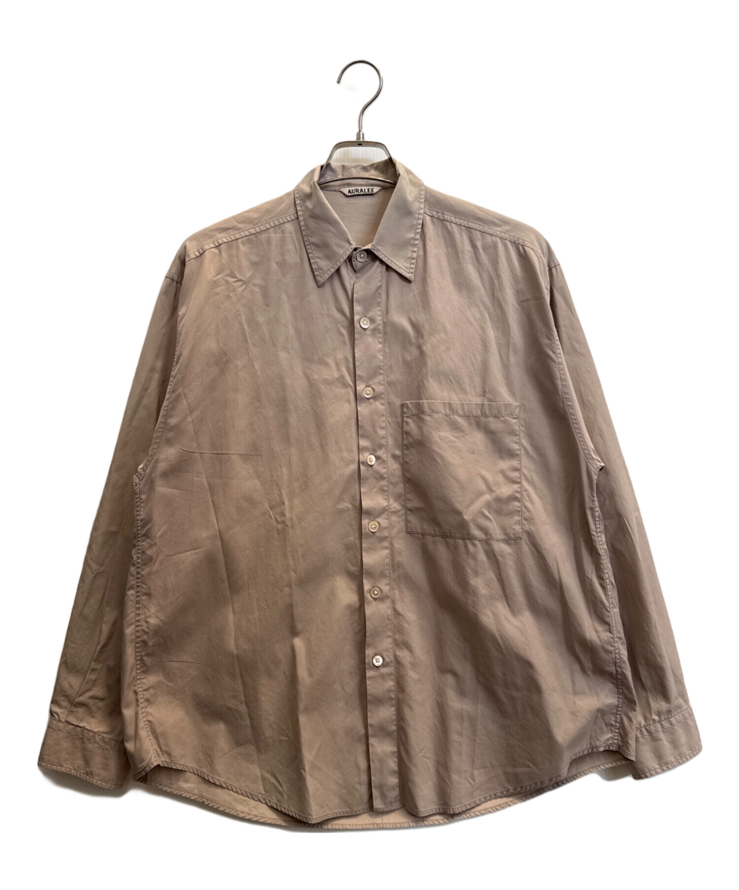 中古・古着通販】AURALEE (オーラリー) 長袖シャツ WASHED FINX TWILL 