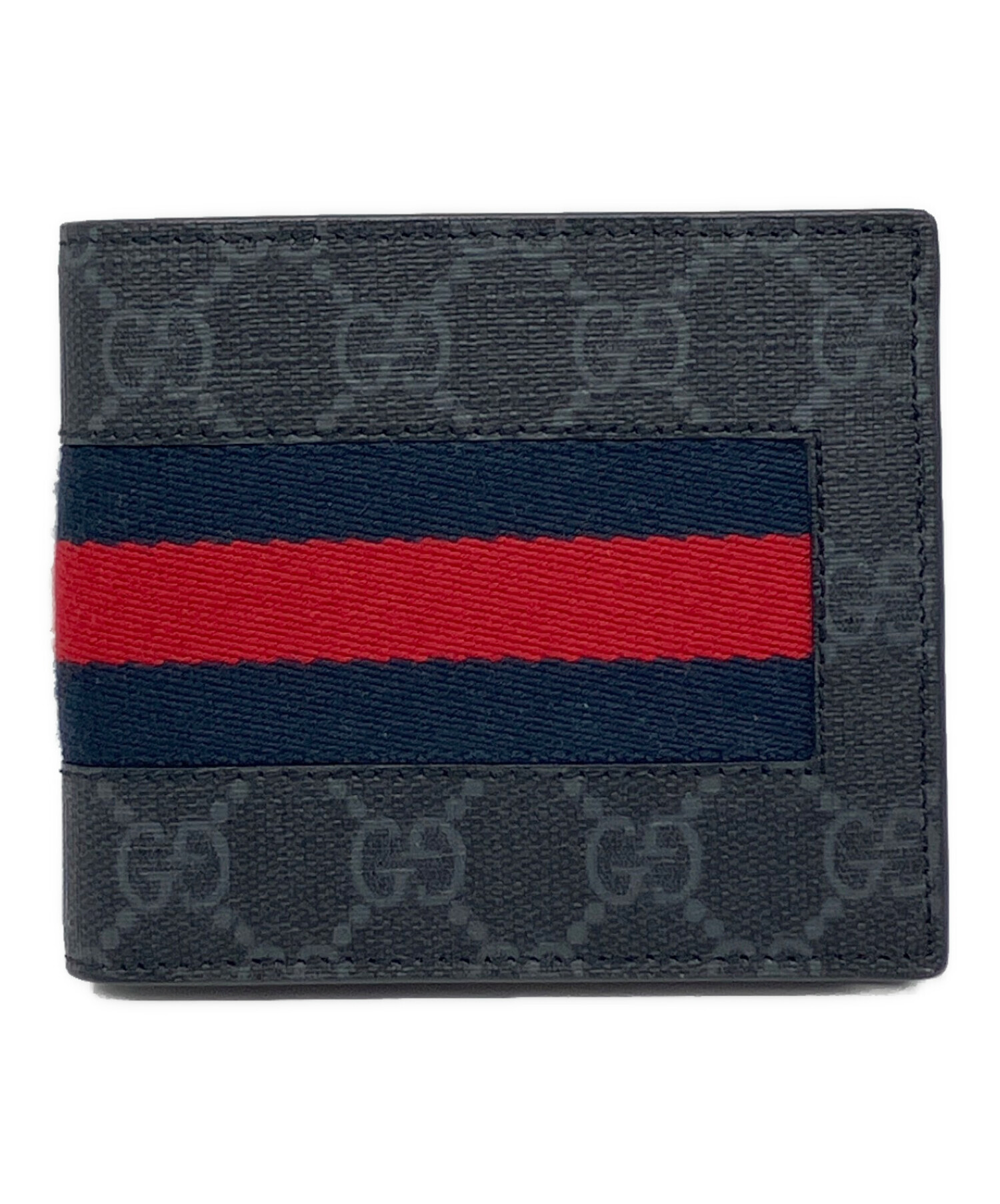 中古・古着通販】GUCCI (グッチ) シェリーライン二つ折り財布