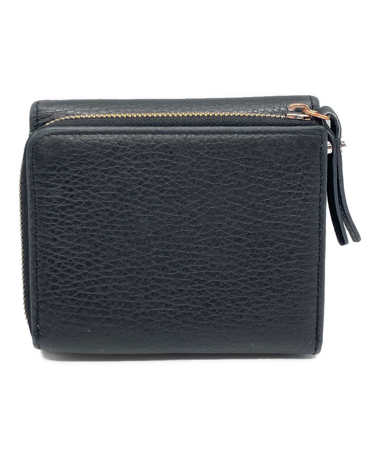 GIANNI CHIARINI ブラック三つ折り財布 中古・古着通販】GIANNI CHIARINI (ジャンニ キアリーニ) 2つ折り財布