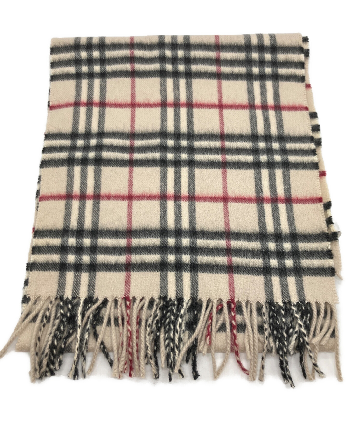 中古・古着通販】BURBERRY (バーバリー) カシミヤマフラー ベージュ
