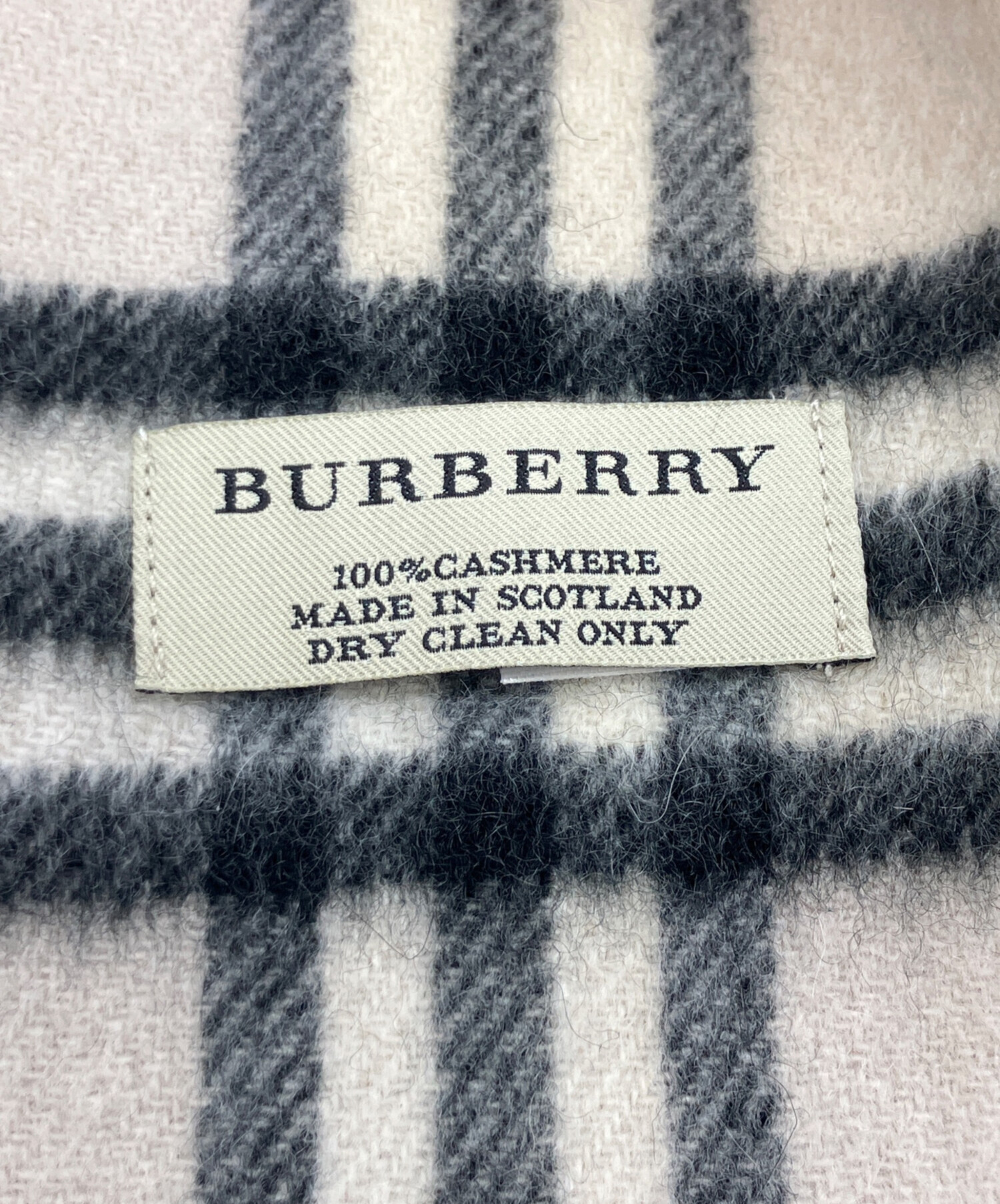 中古・古着通販】BURBERRY (バーバリー) カシミヤマフラー ベージュ