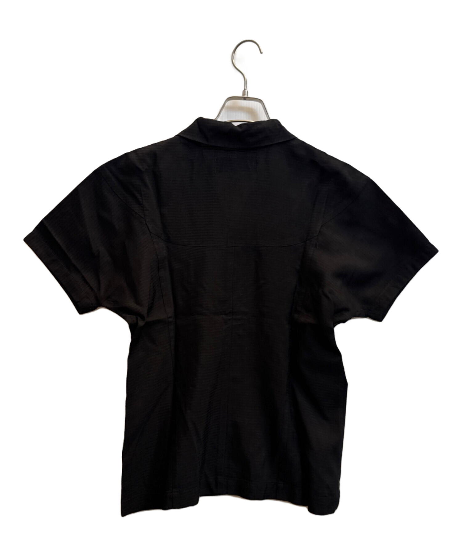 美品✨トリココムデギャルソン フリル 半袖シャツ ブラック 黒 AD2003 中古・古着通販】tricot COMME des GARCONS (トリココムデギャルソン