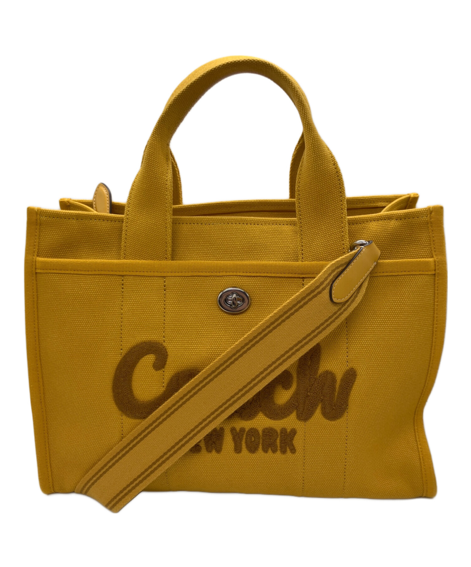 中古・古着通販】COACH (コーチ) 2WAYカーゴ トート イエロー