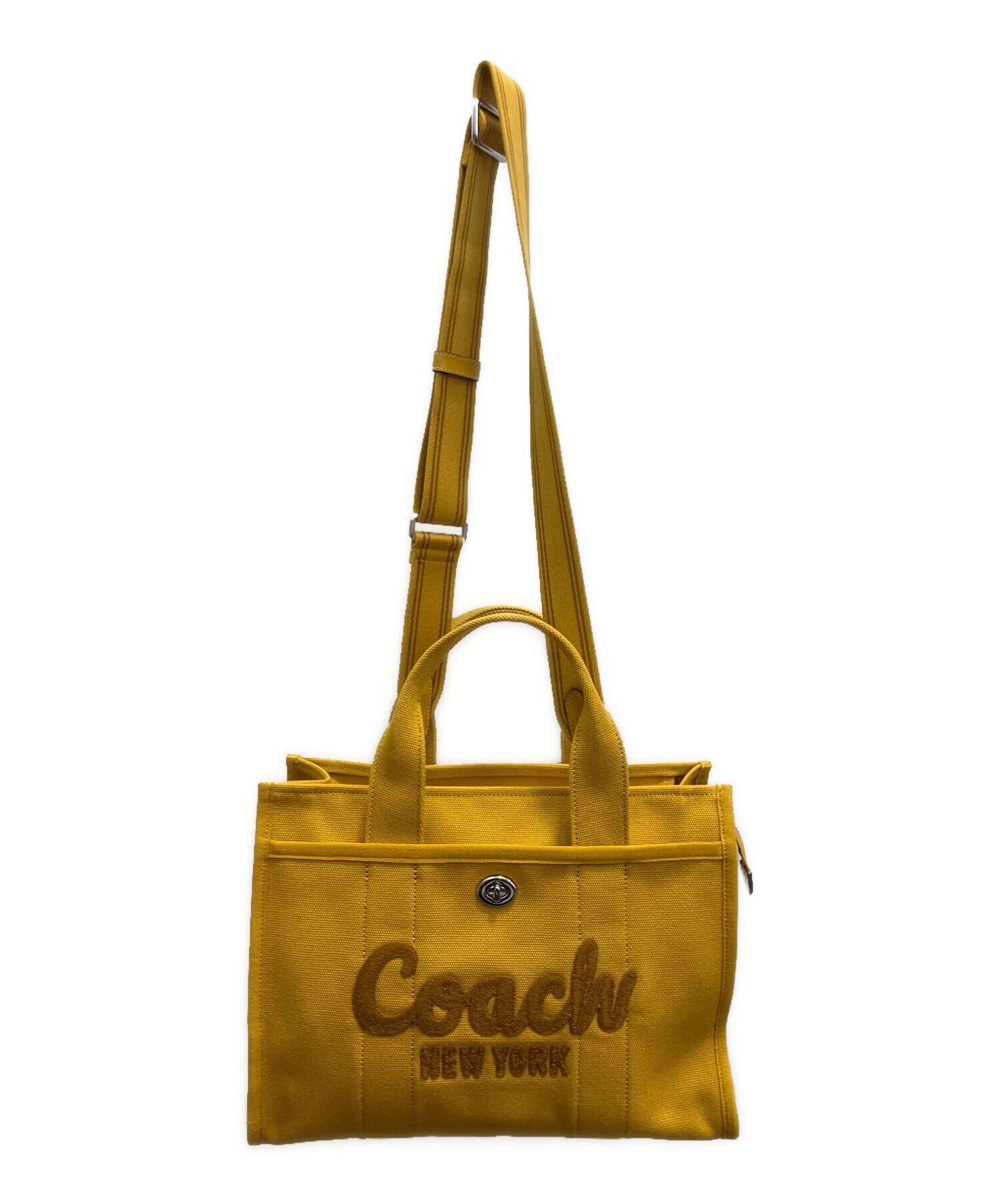 中古・古着通販】COACH (コーチ) 2WAYカーゴ トート イエロー